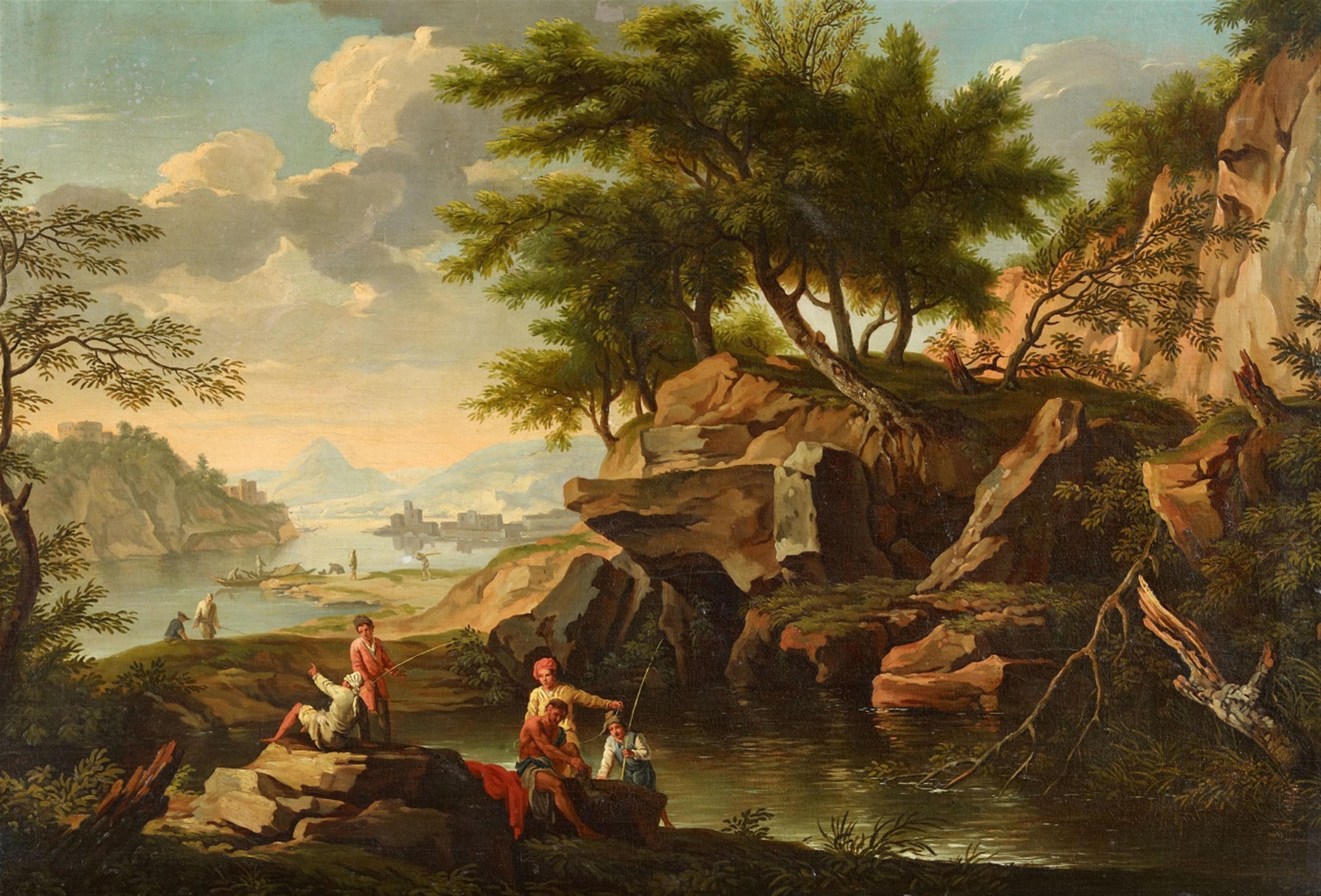 Andrea Locatelli - Fischer in einer römischen Landschaft - image-1