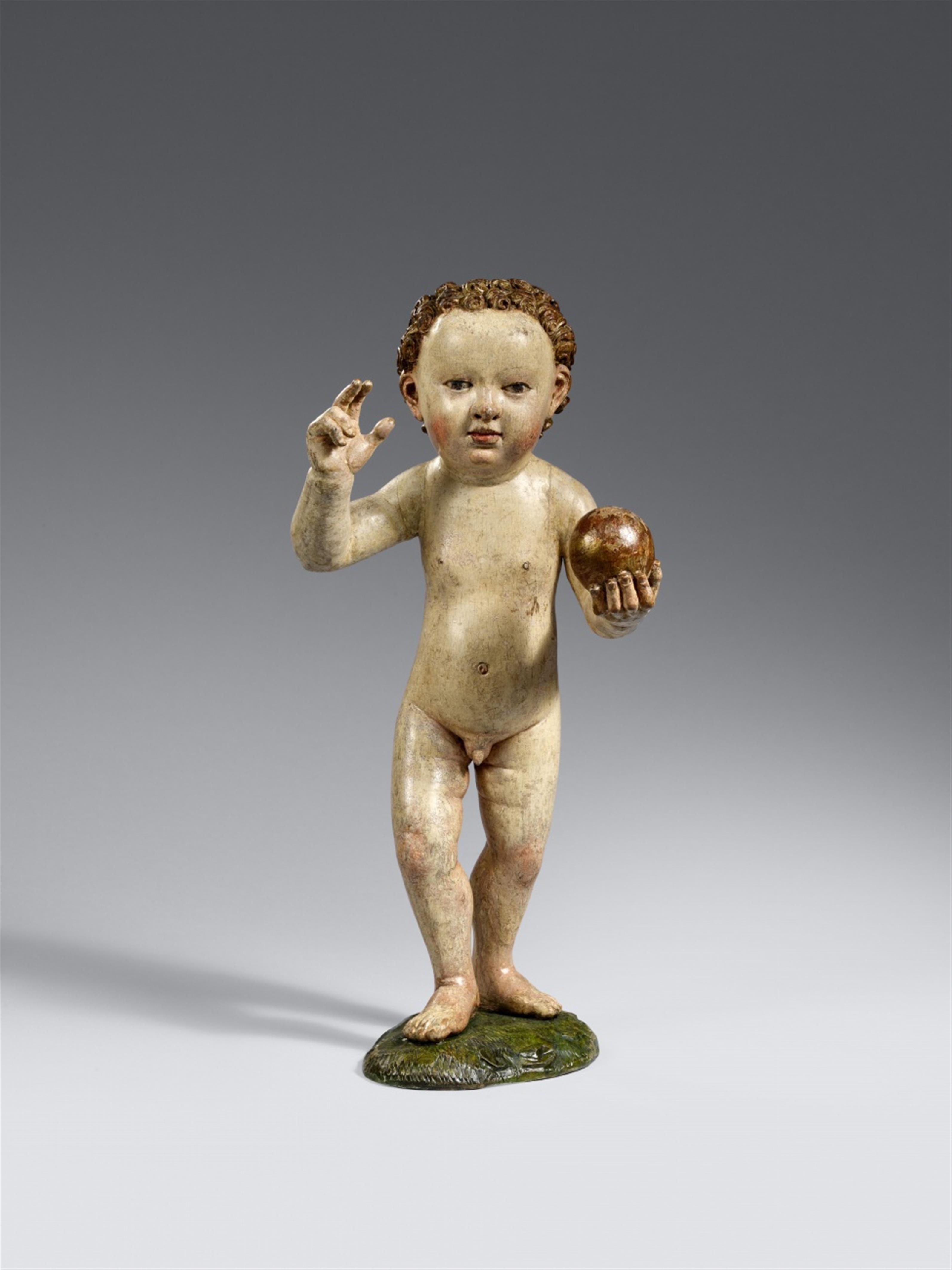 Probably Nuremberg circa 1485/1490 - A limewood figure of the Christ Child blessing, presumably carved in Nuremberg circa 1485/1490. - image-1