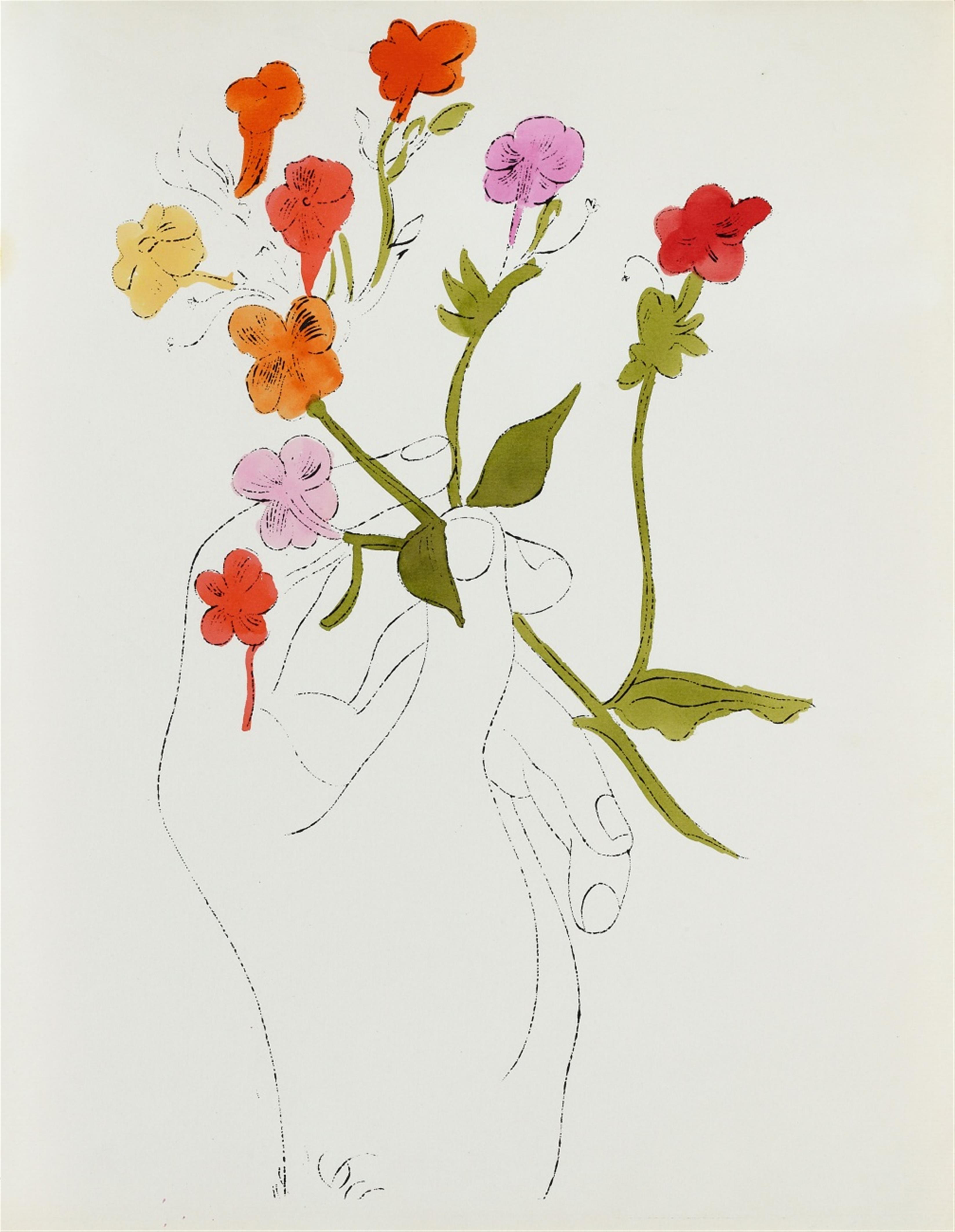 Andy Warhol - Hand with Flowers. Hand with Carnation - image-2
