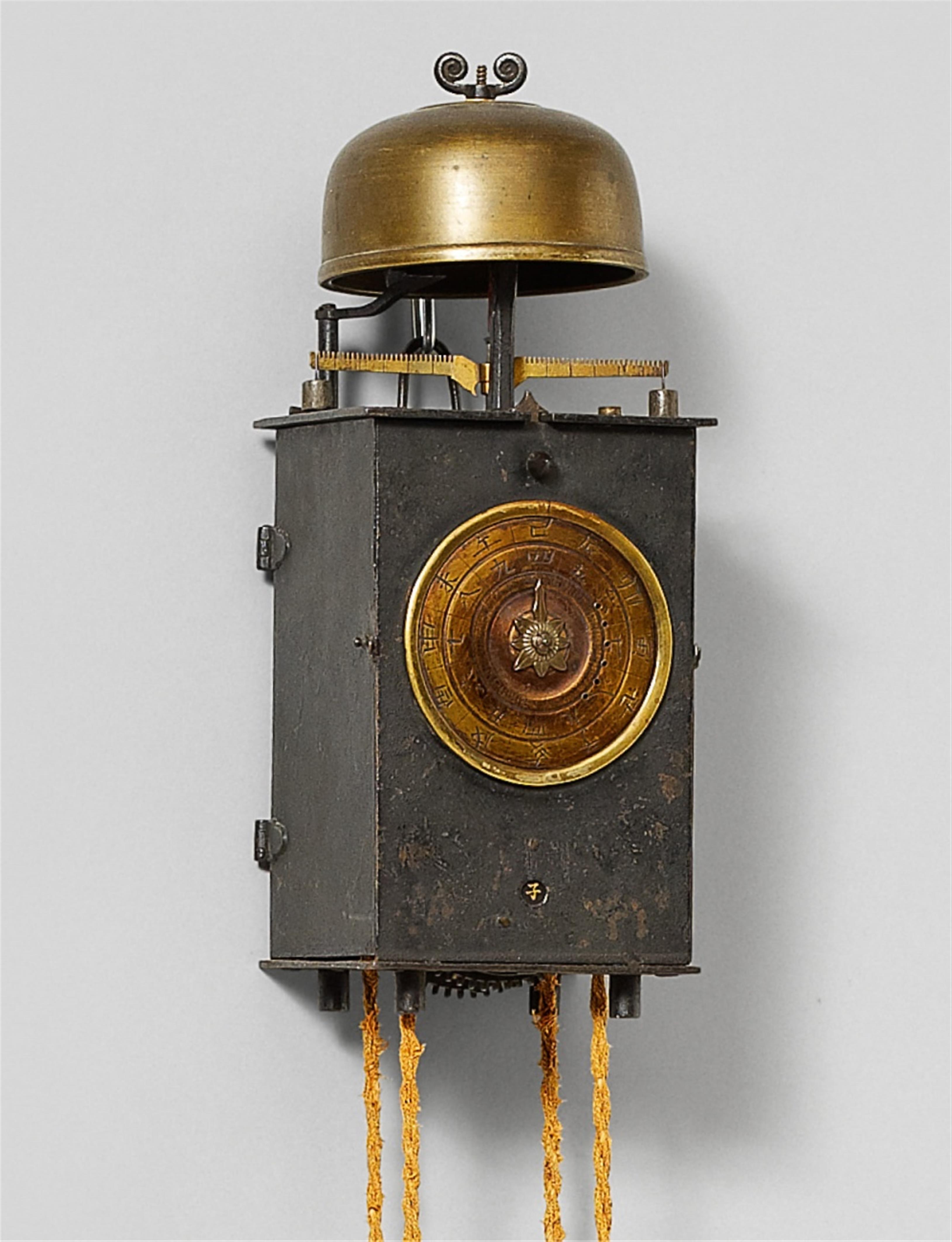 A wood and metal lantern clock (yagura-dokei). 19th century - image-1