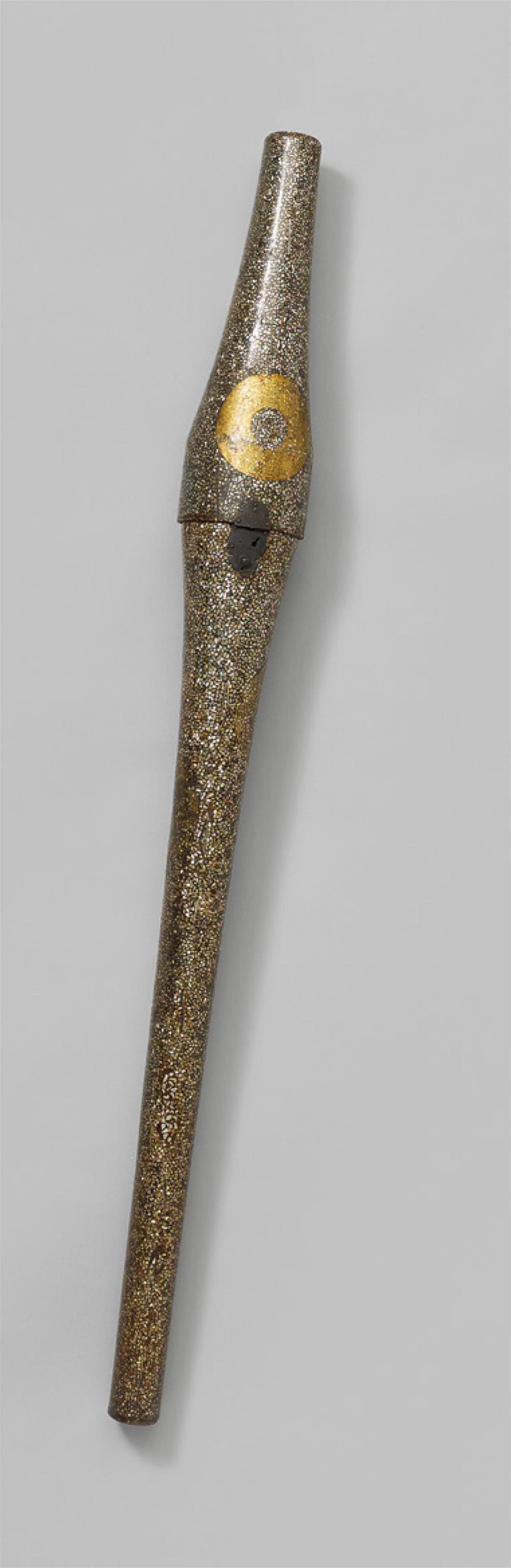 Schwerthülle (katana-zutsu). Holz, Lack, Perlmutter und Kupfer. 19. Jh, - image-1