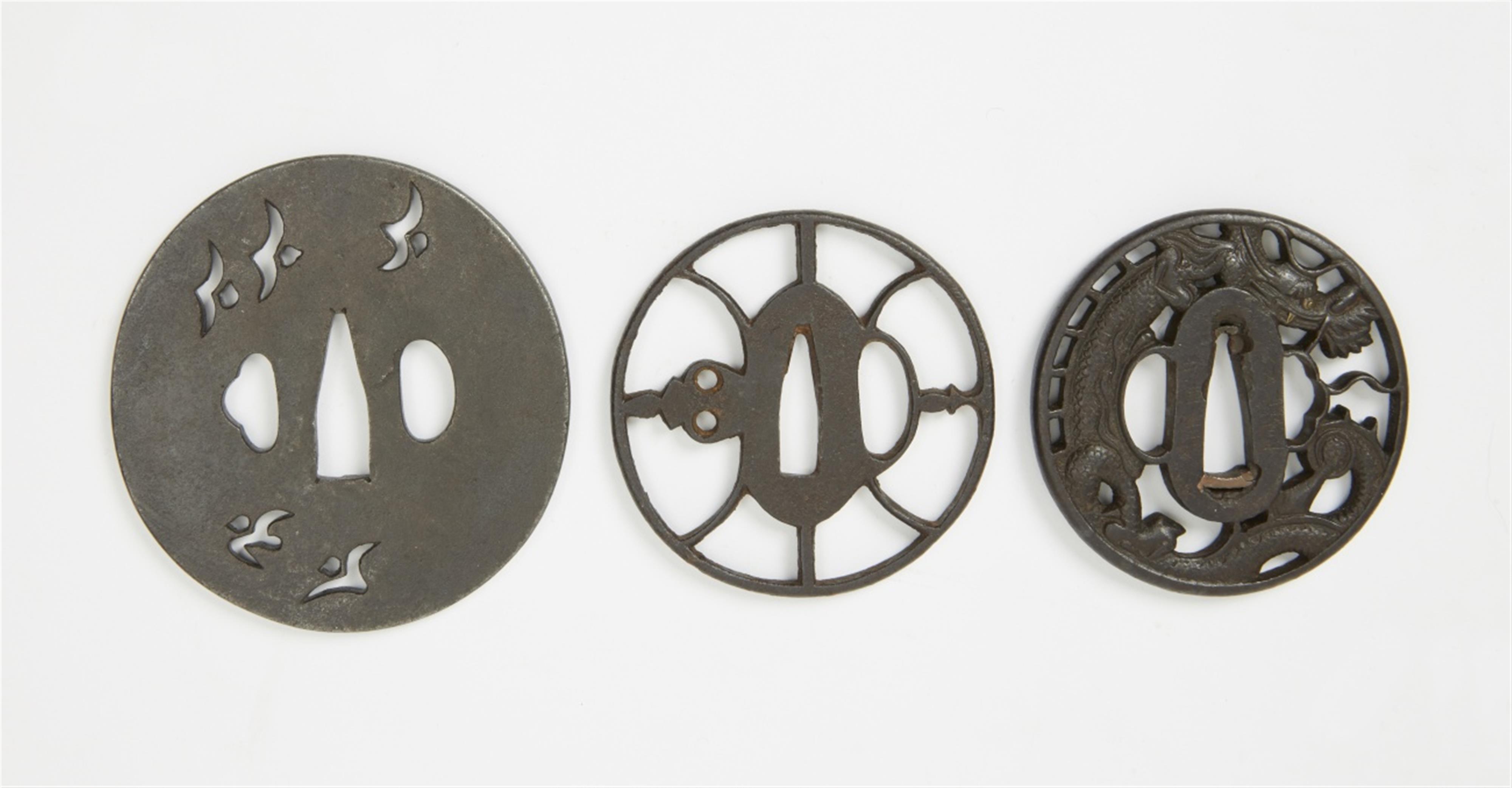 Four iron tsuba. Edo period - image-2