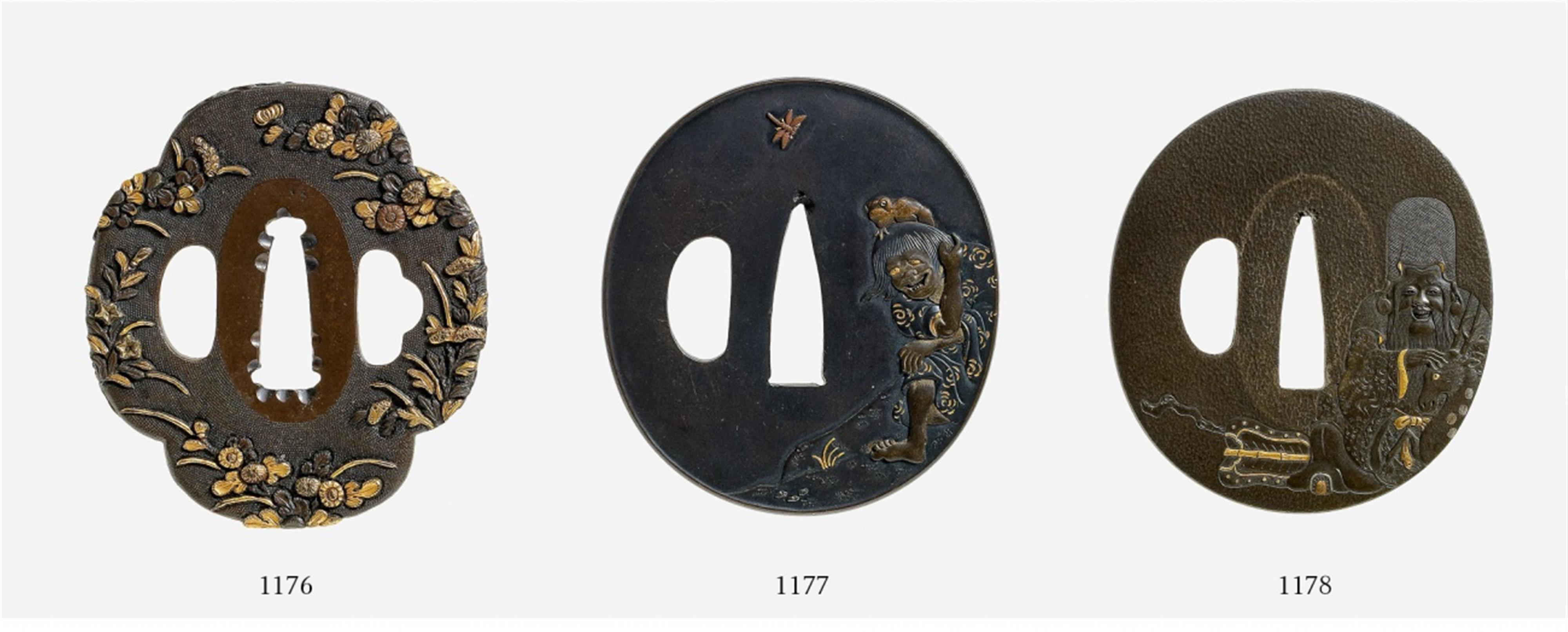 A shakudô tsuba. 18th/19th century - image-1