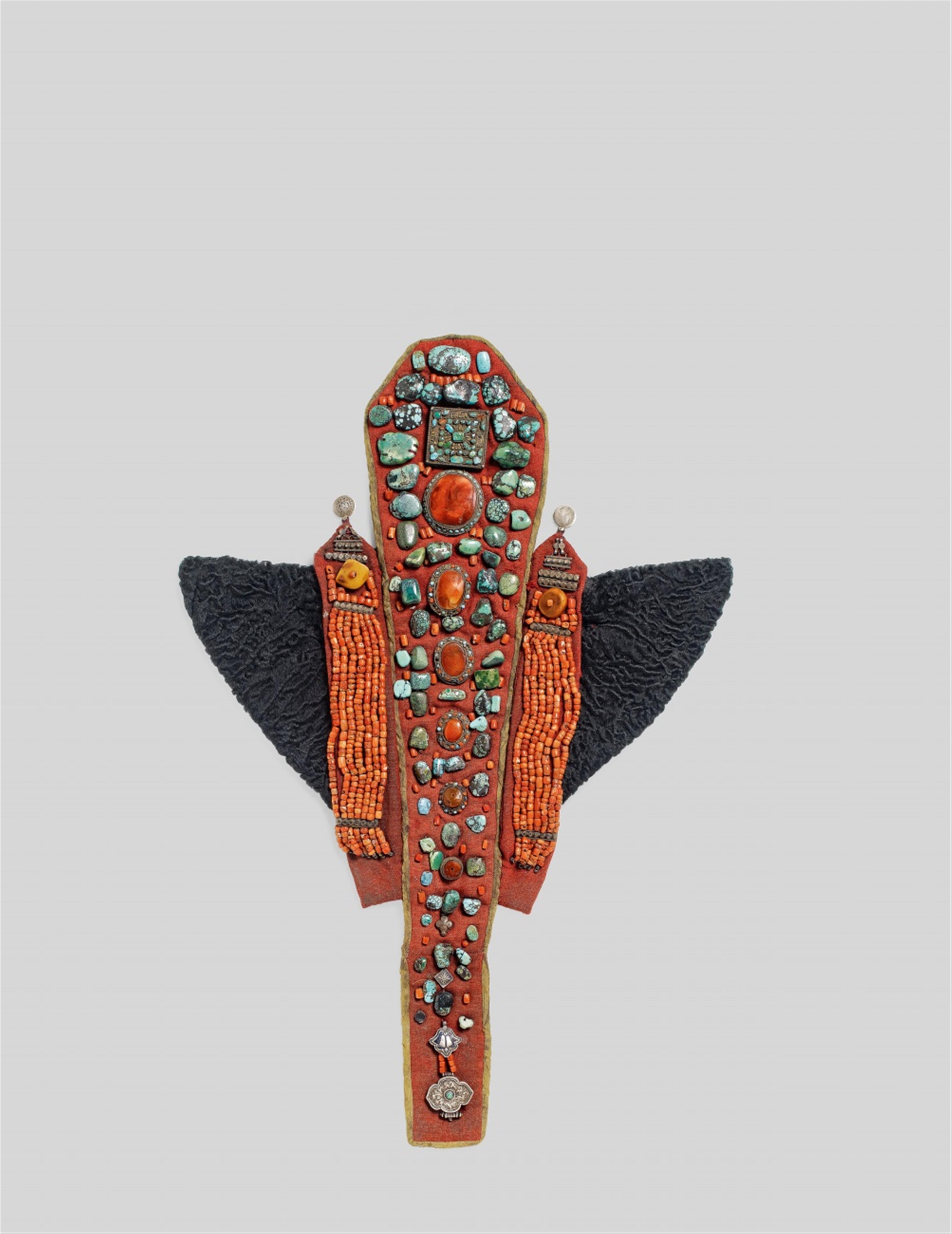 A Ladakh female headdress (perak) - image-1