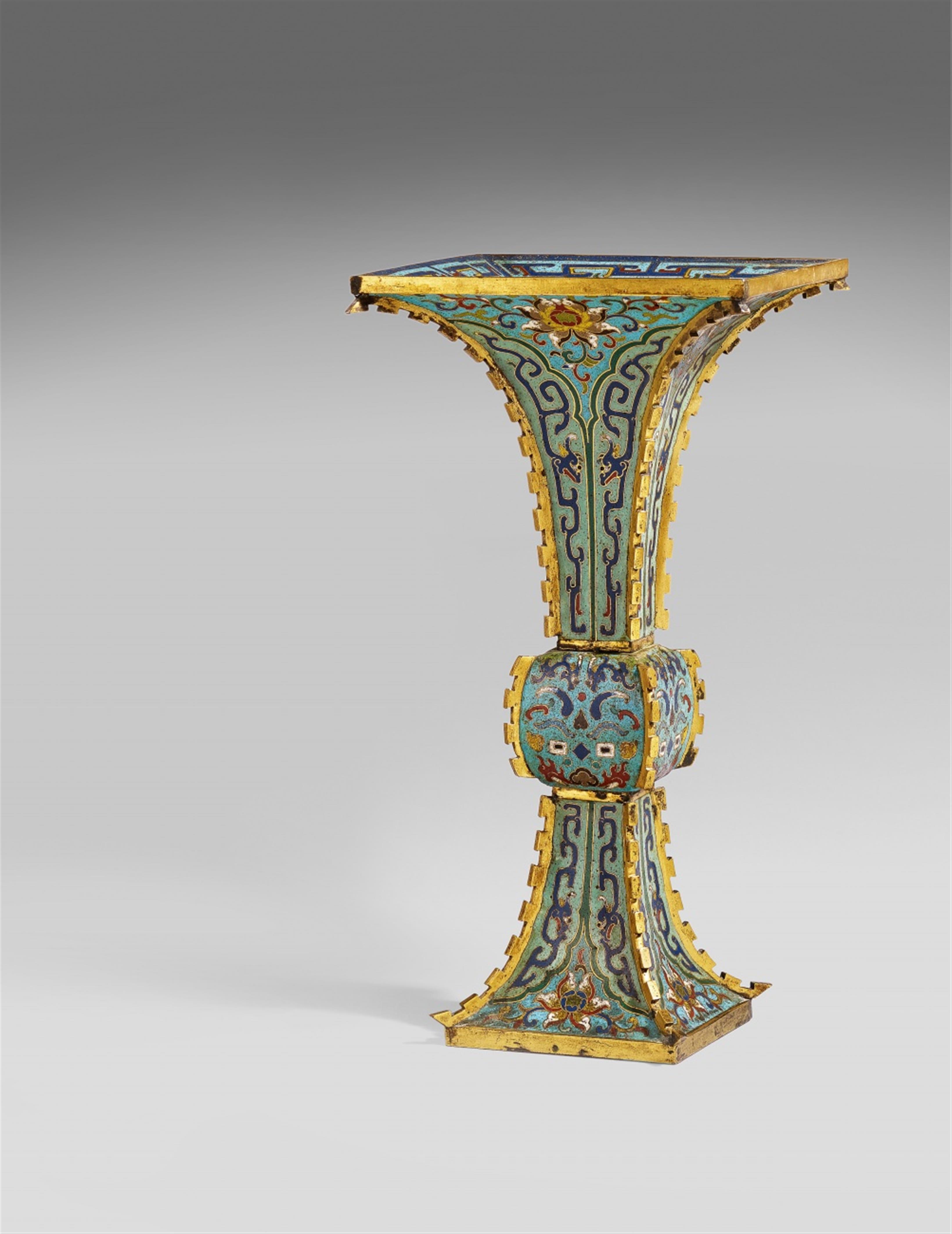 Cloisonné-Vase. 18. Jh. - image-1