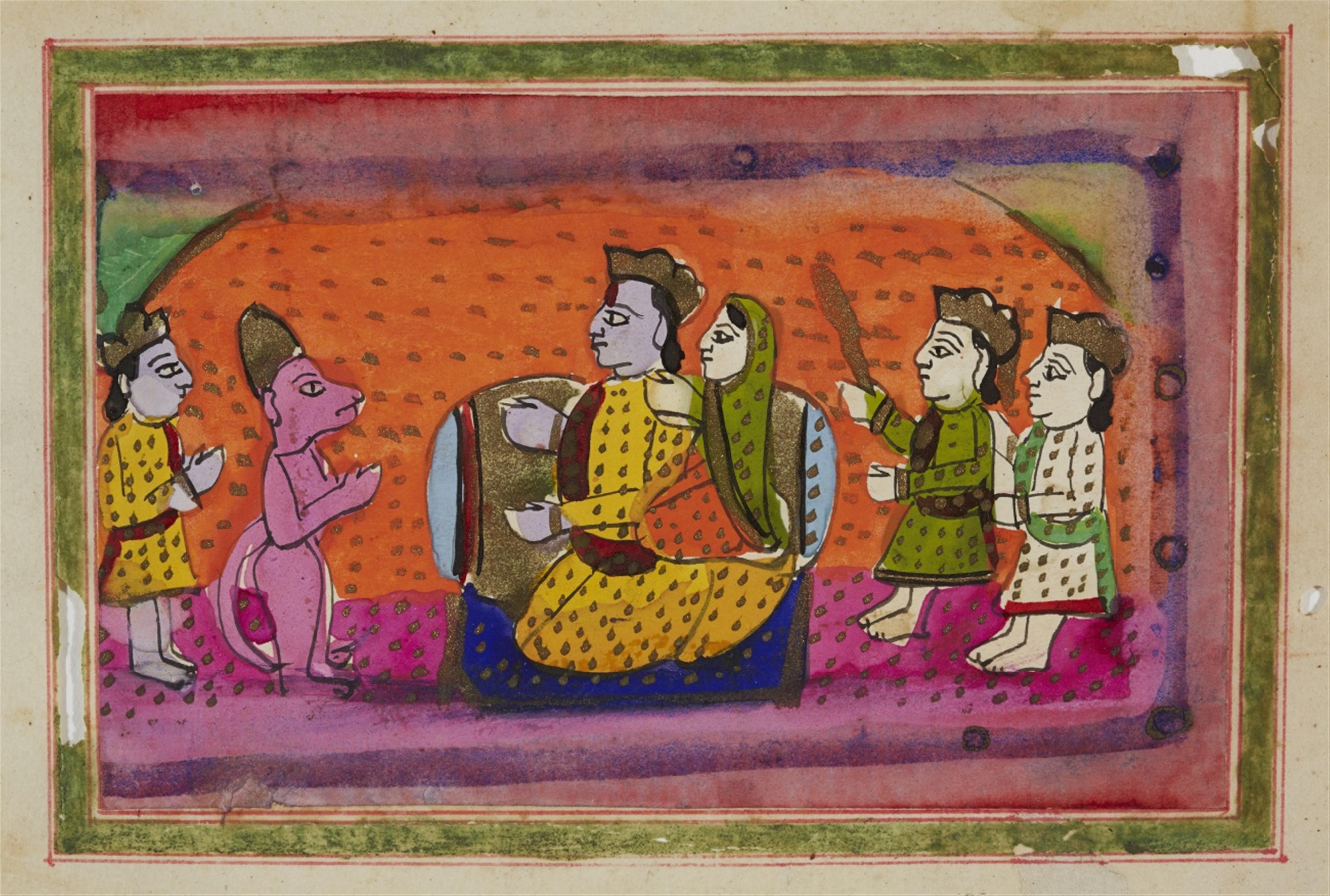 A group of twenty-two probably Kashmiri book illustrations. 19th century - image-1