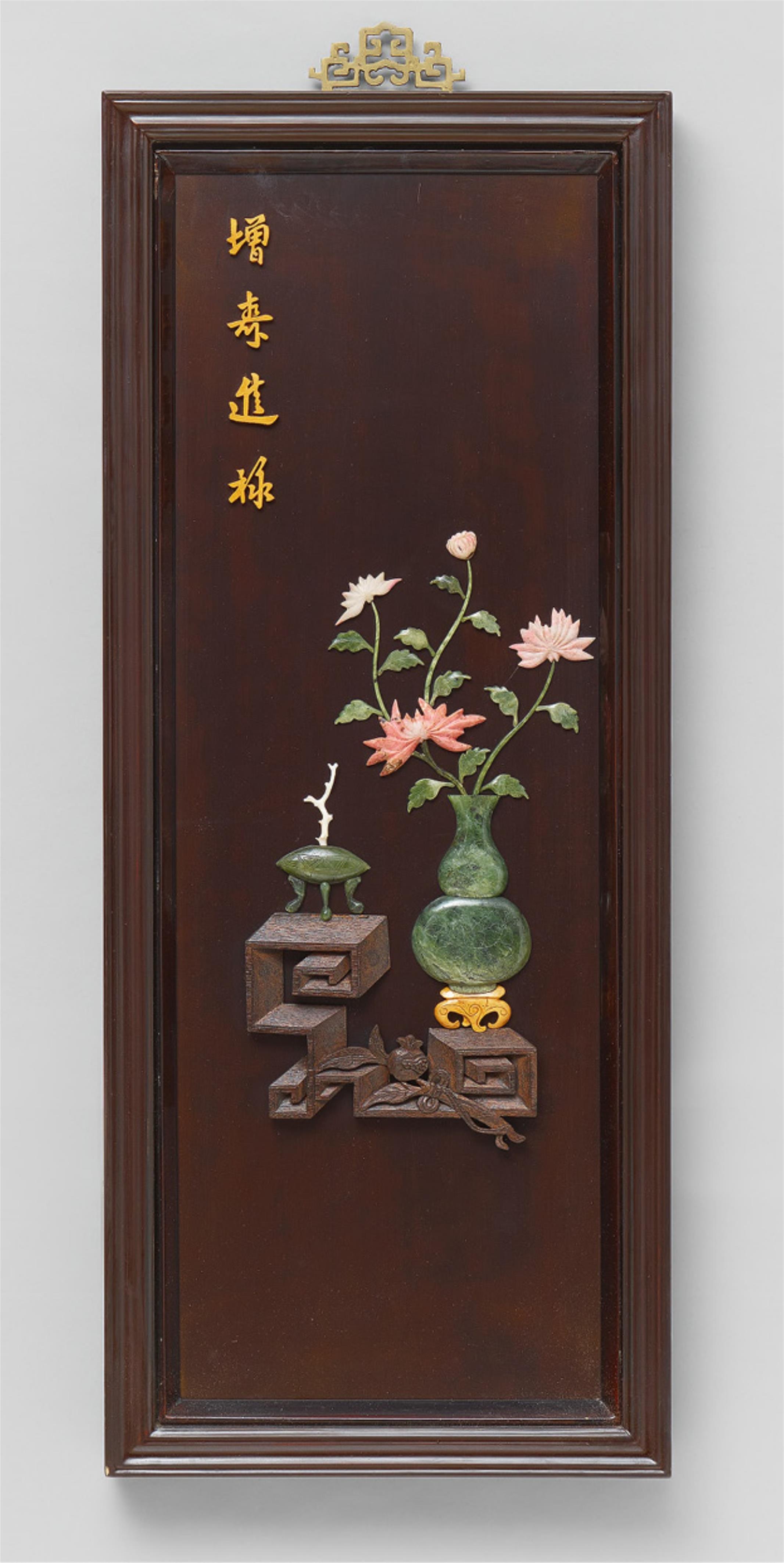 Four inlaid wood panels. 20th century - image-3