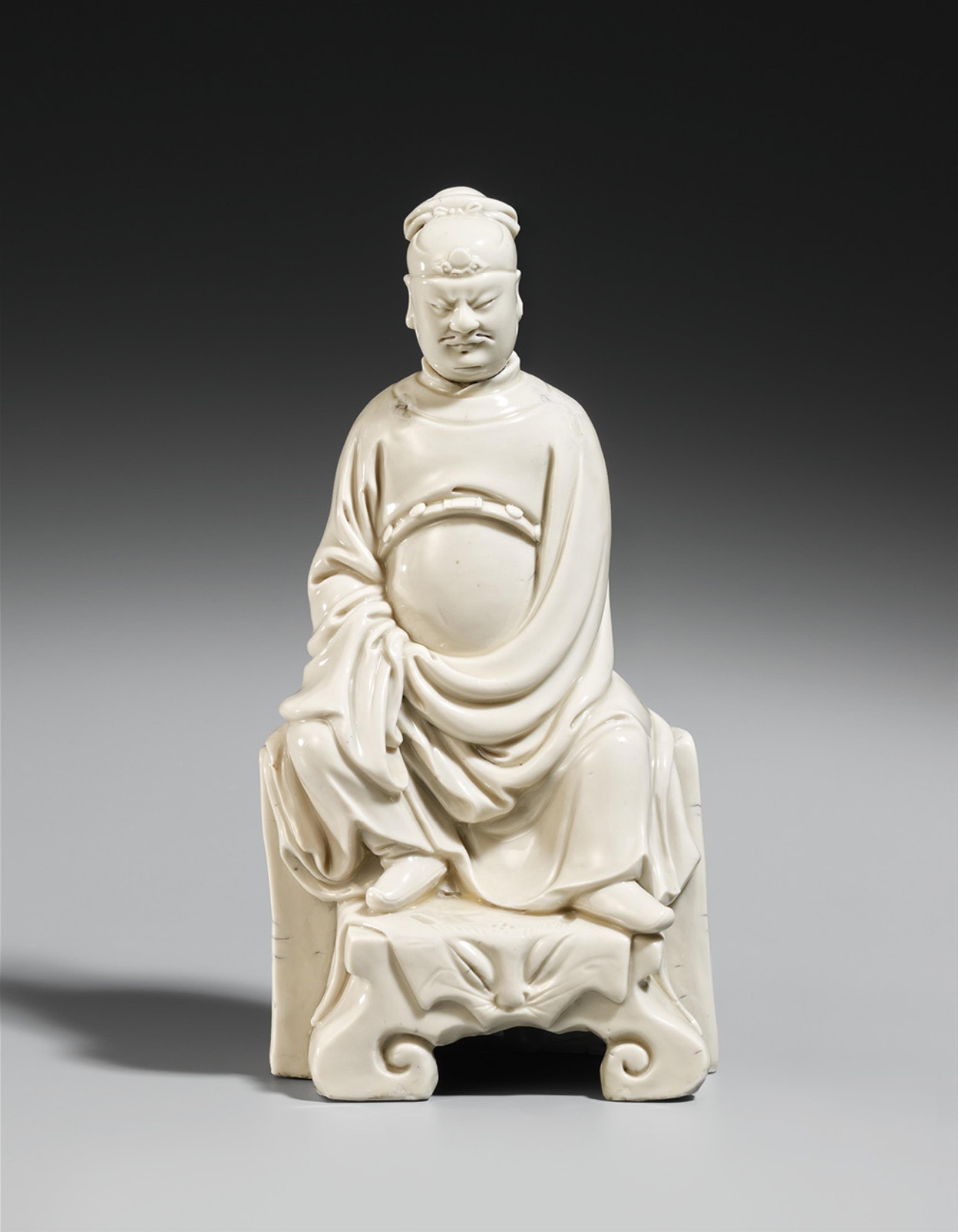 Blanc de chine-Figur des Guandi. Dehua. 17. Jh. - image-2