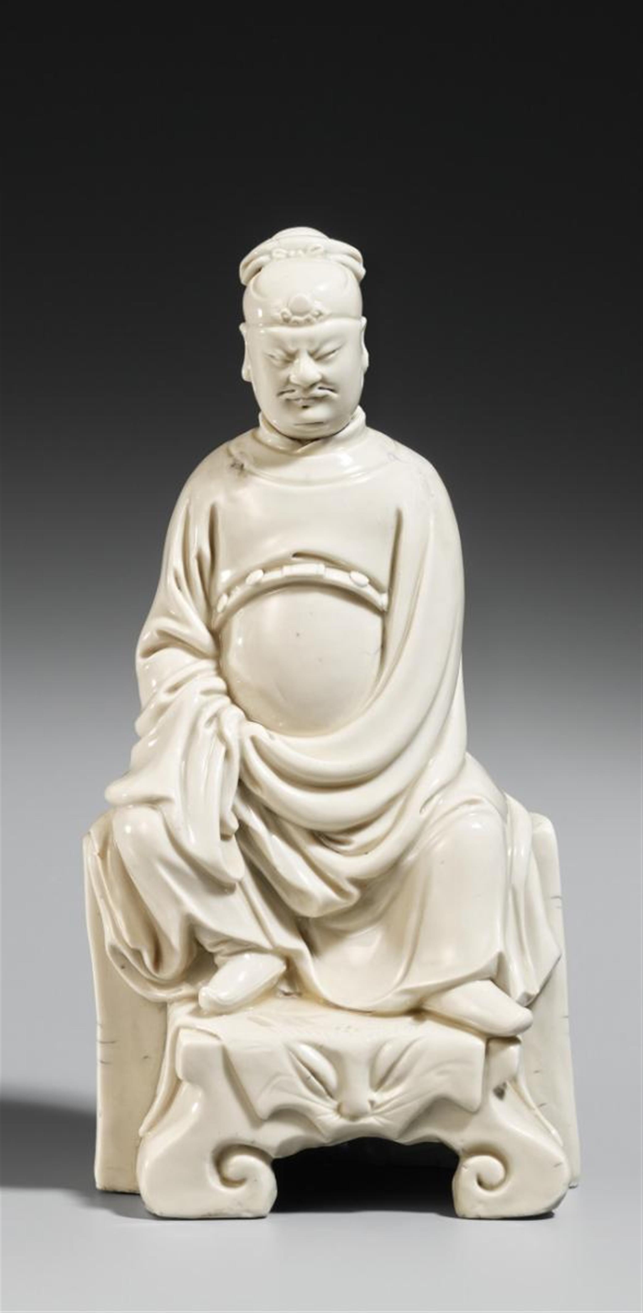 Blanc de chine-Figur des Guandi. Dehua. 17. Jh. - image-1