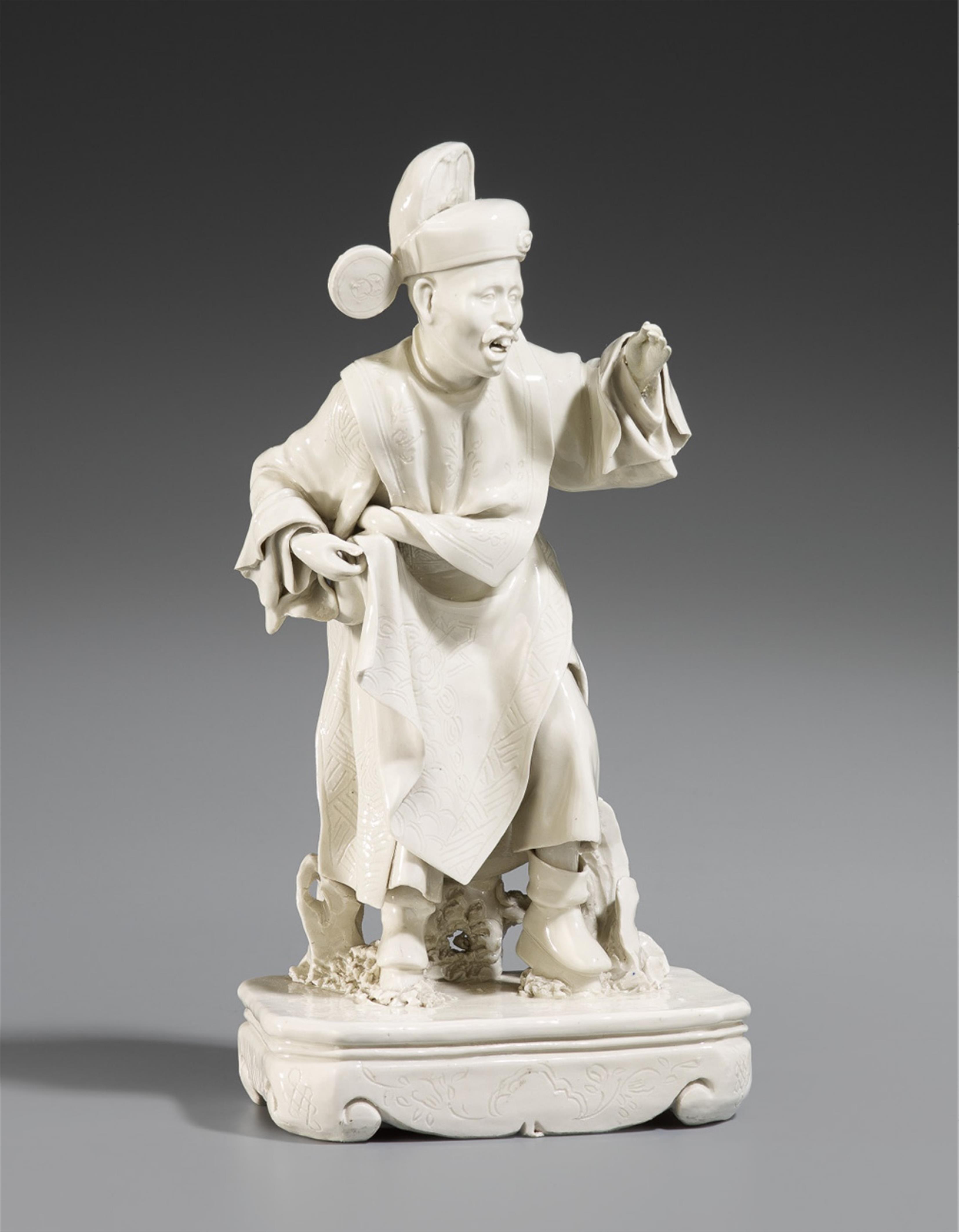 A standing blanc-de-Chine figure of Zhang Song. 20th century - image-1