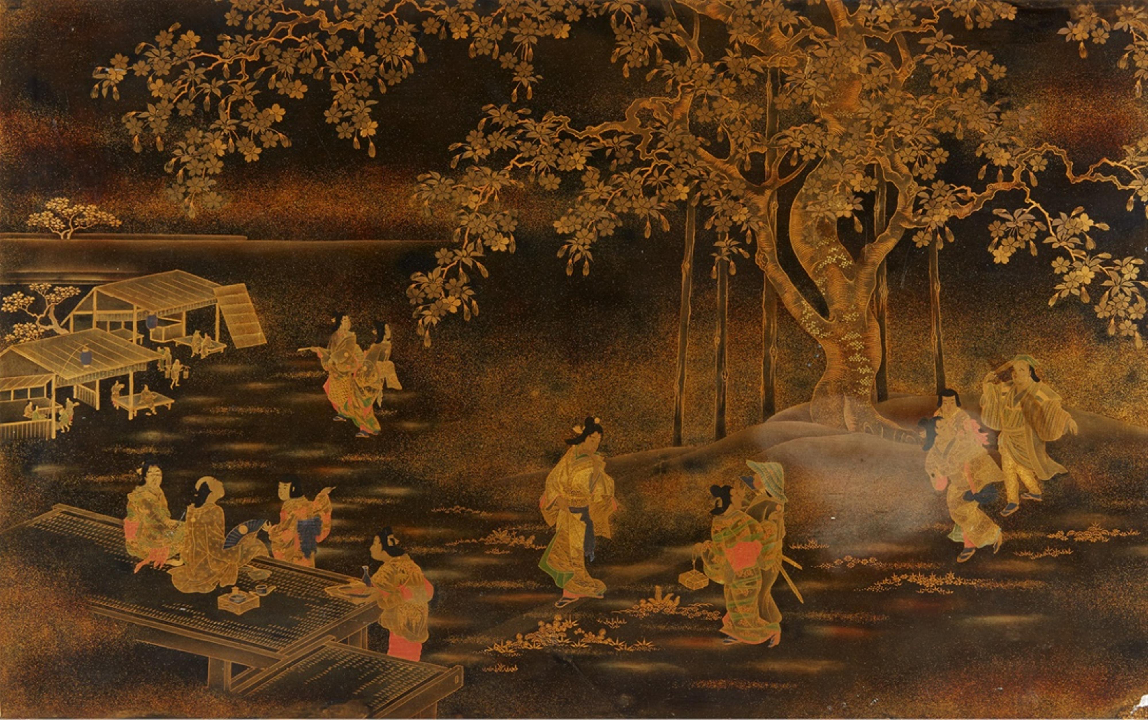 A lacquer panel. Late 19th century - image-1