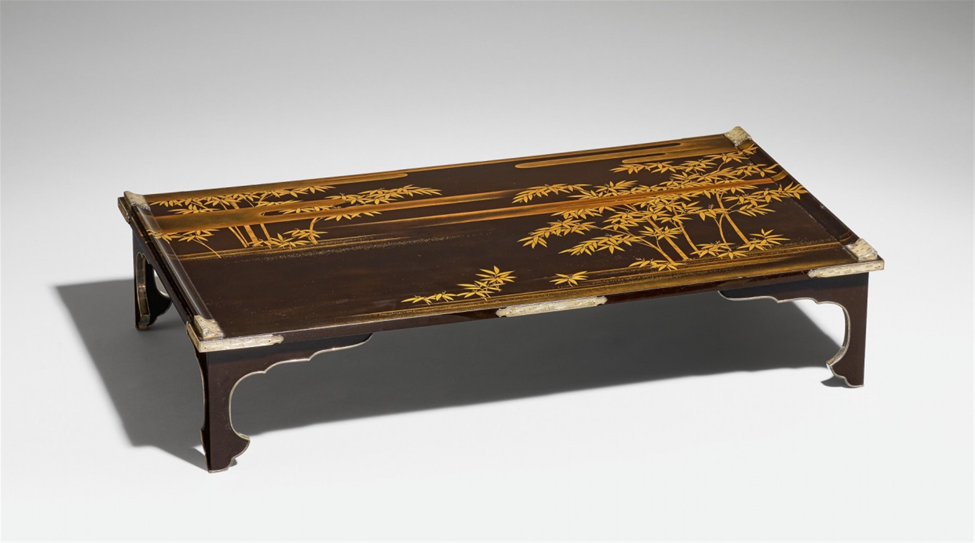 A black lacquer writing table (bundai). First half 20th century - image-1