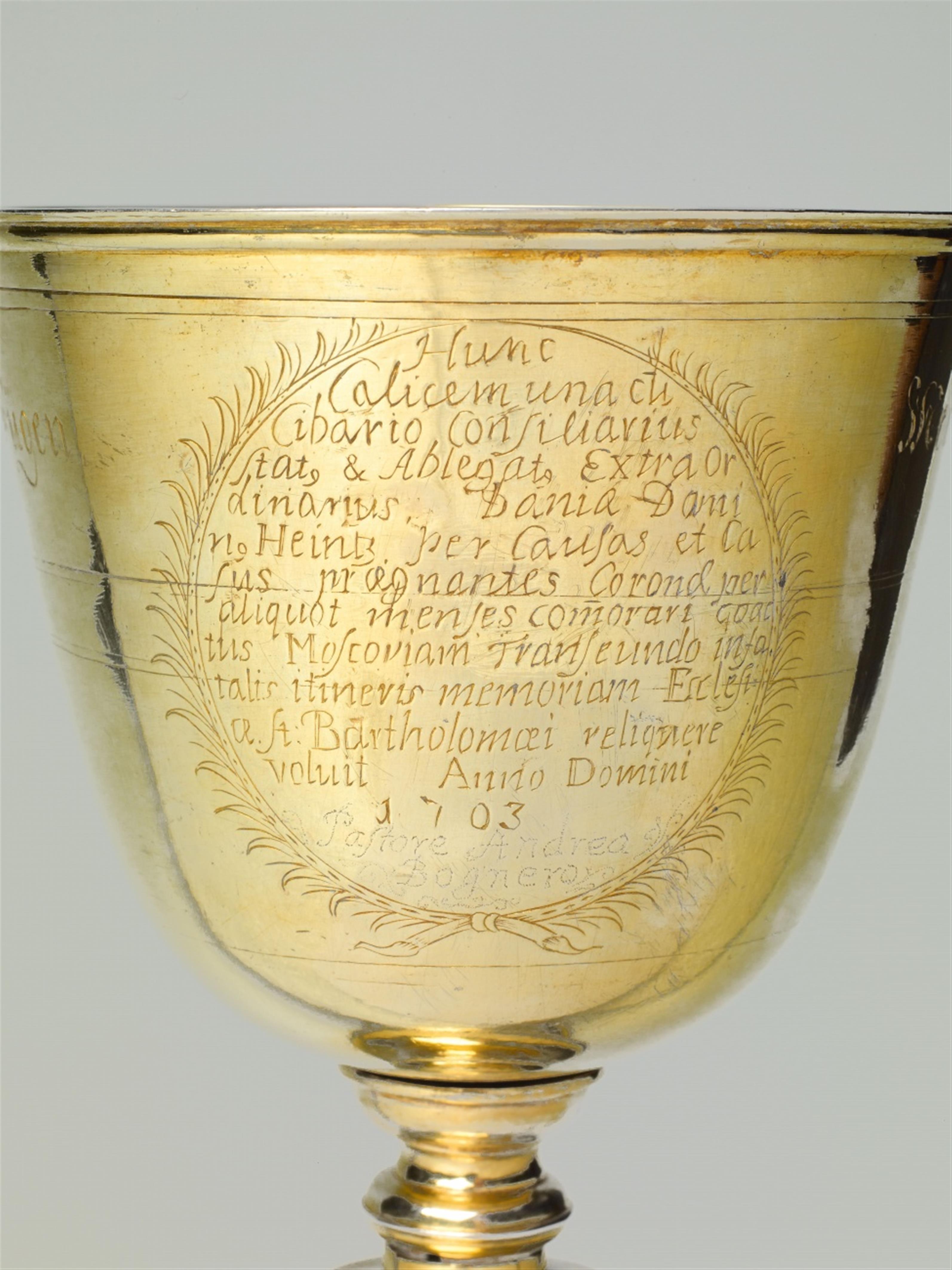 A silver gilt chalice from St. Bartholomew's church in Kronstadt - image-2