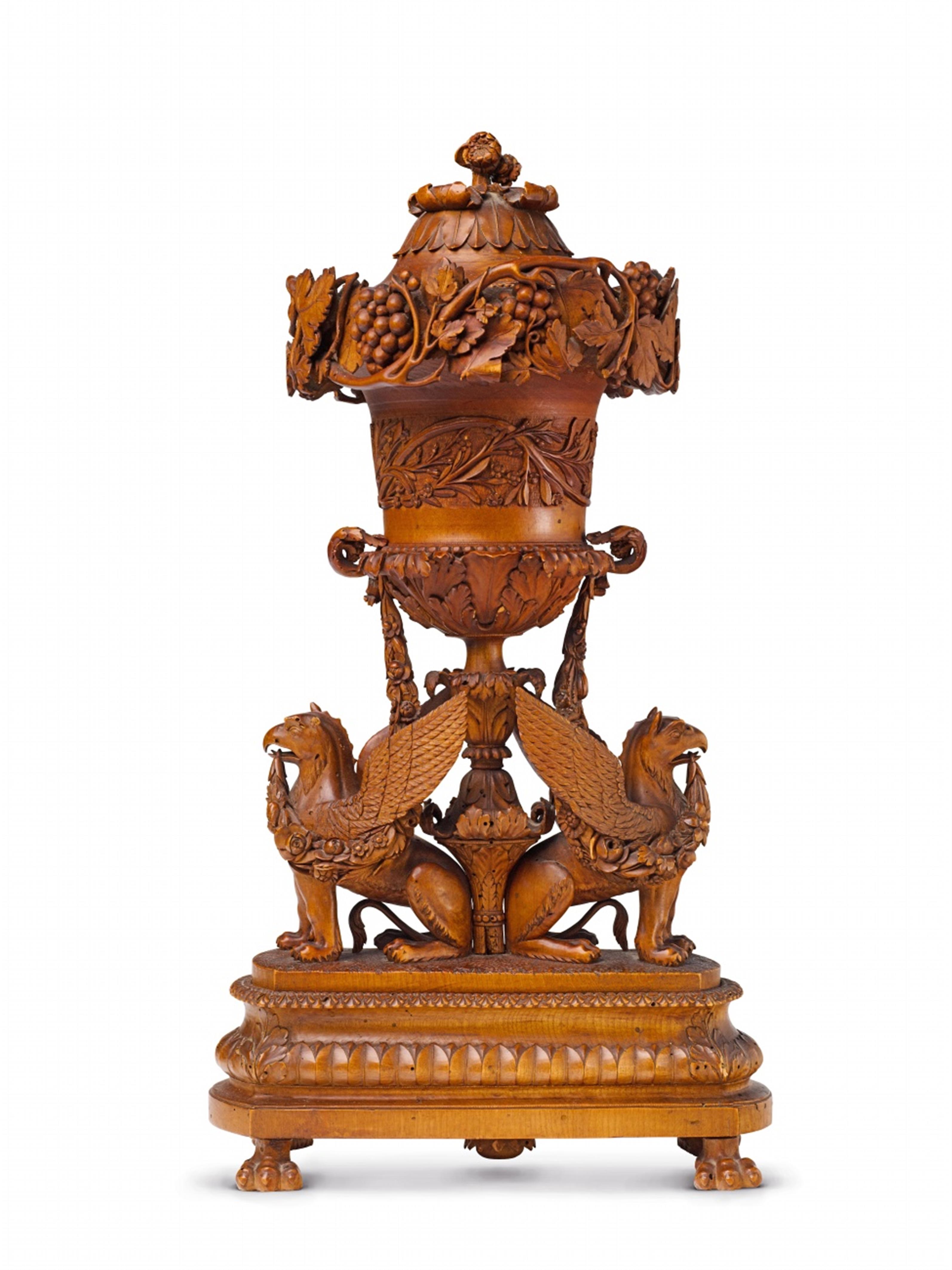 An Italian carved fruitwood neoclassical centrepiece - image-1