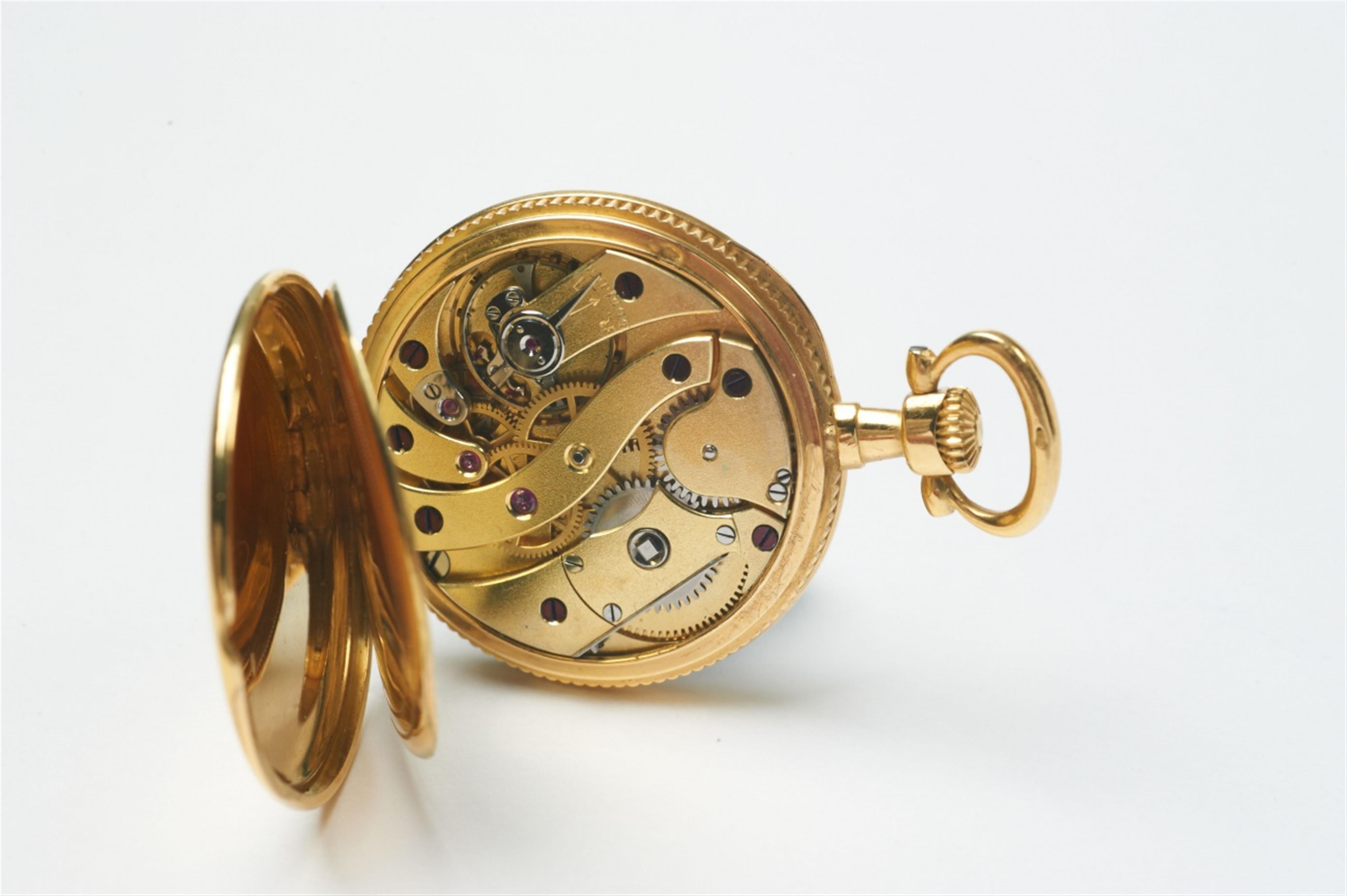 A small Breguet 18k gold ladies openface pocketwatch with manual winding - image-3