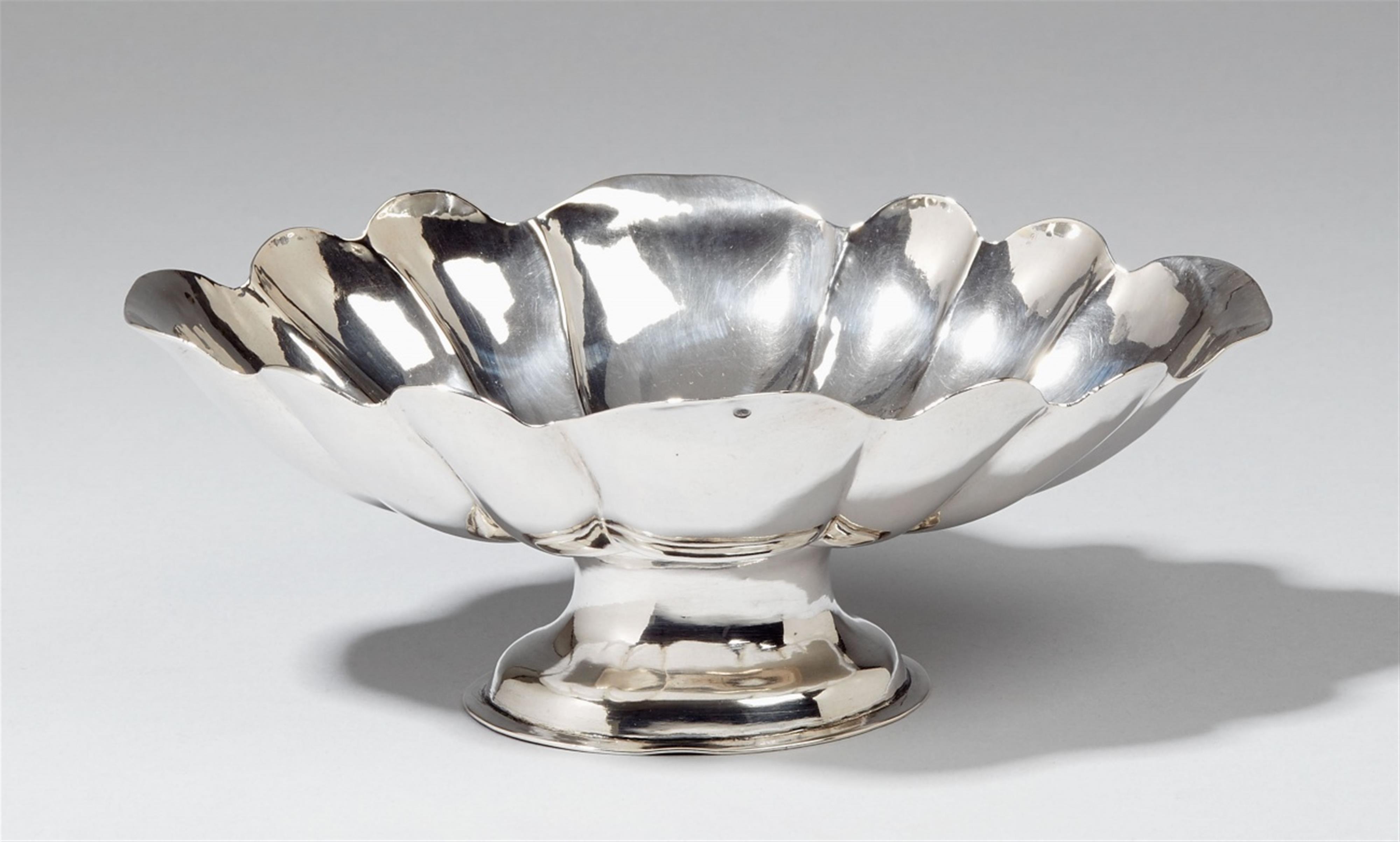 A Munich silver candis dish. Monogrammed "PW". Marks of Anton Winkler, ca. 1760. - image-1