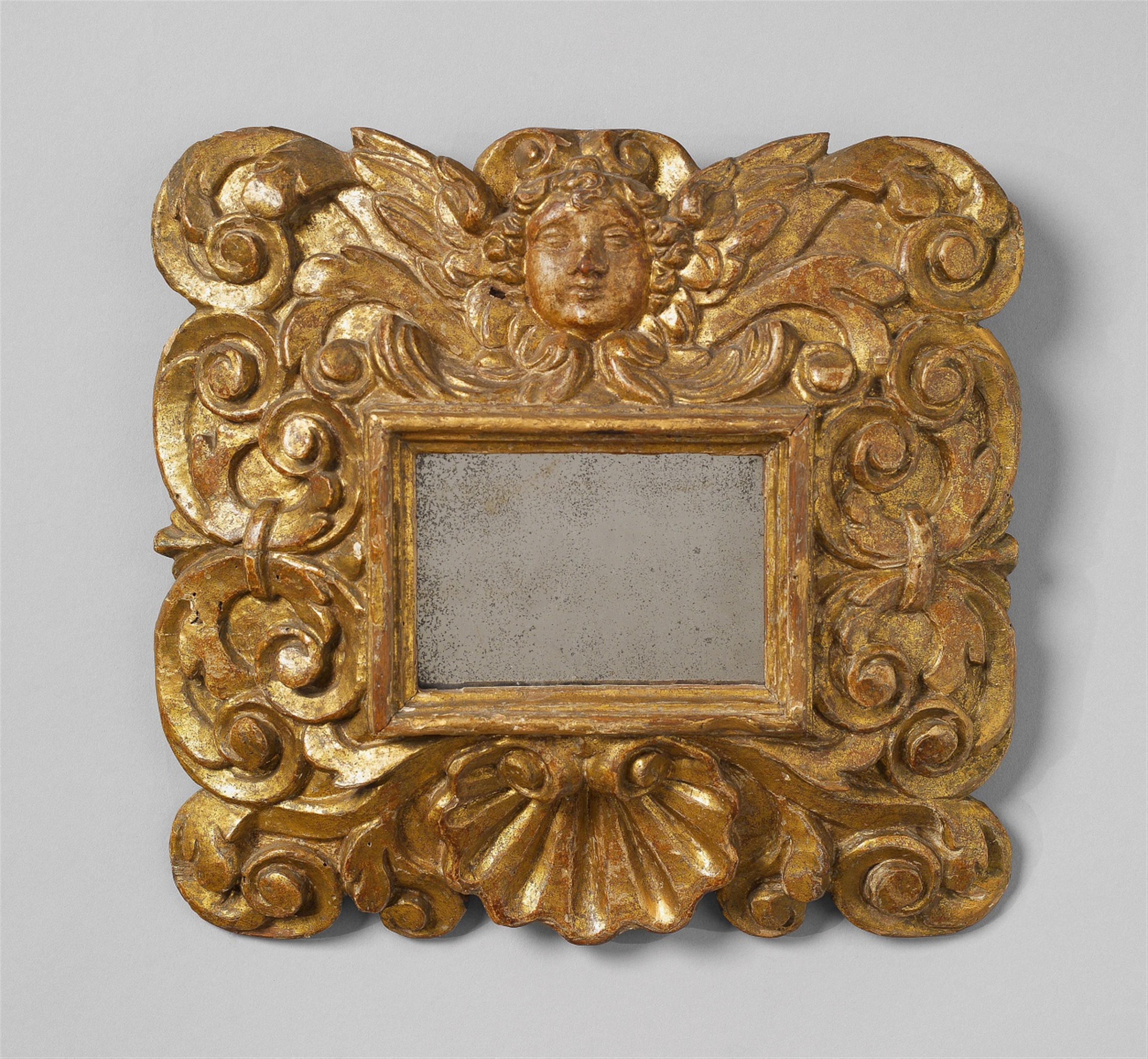 A small baroque gilt softwood frame - image-1