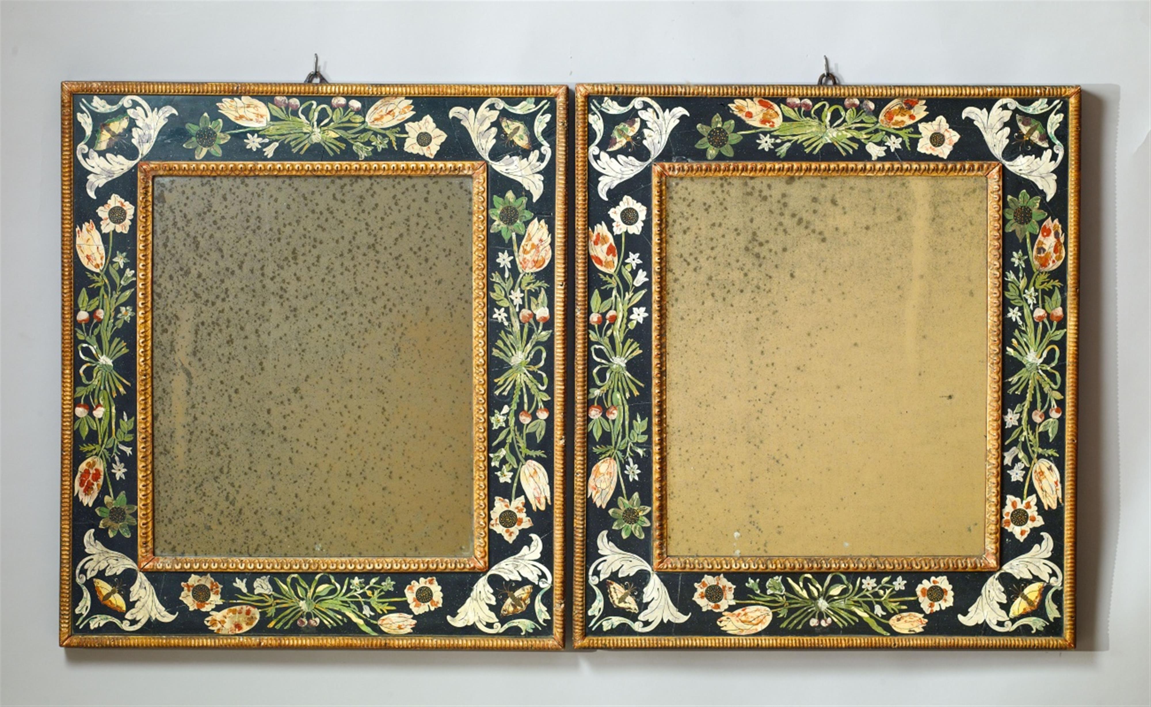 A pair of Italian 17th century style scagliola mirror frames - image-5