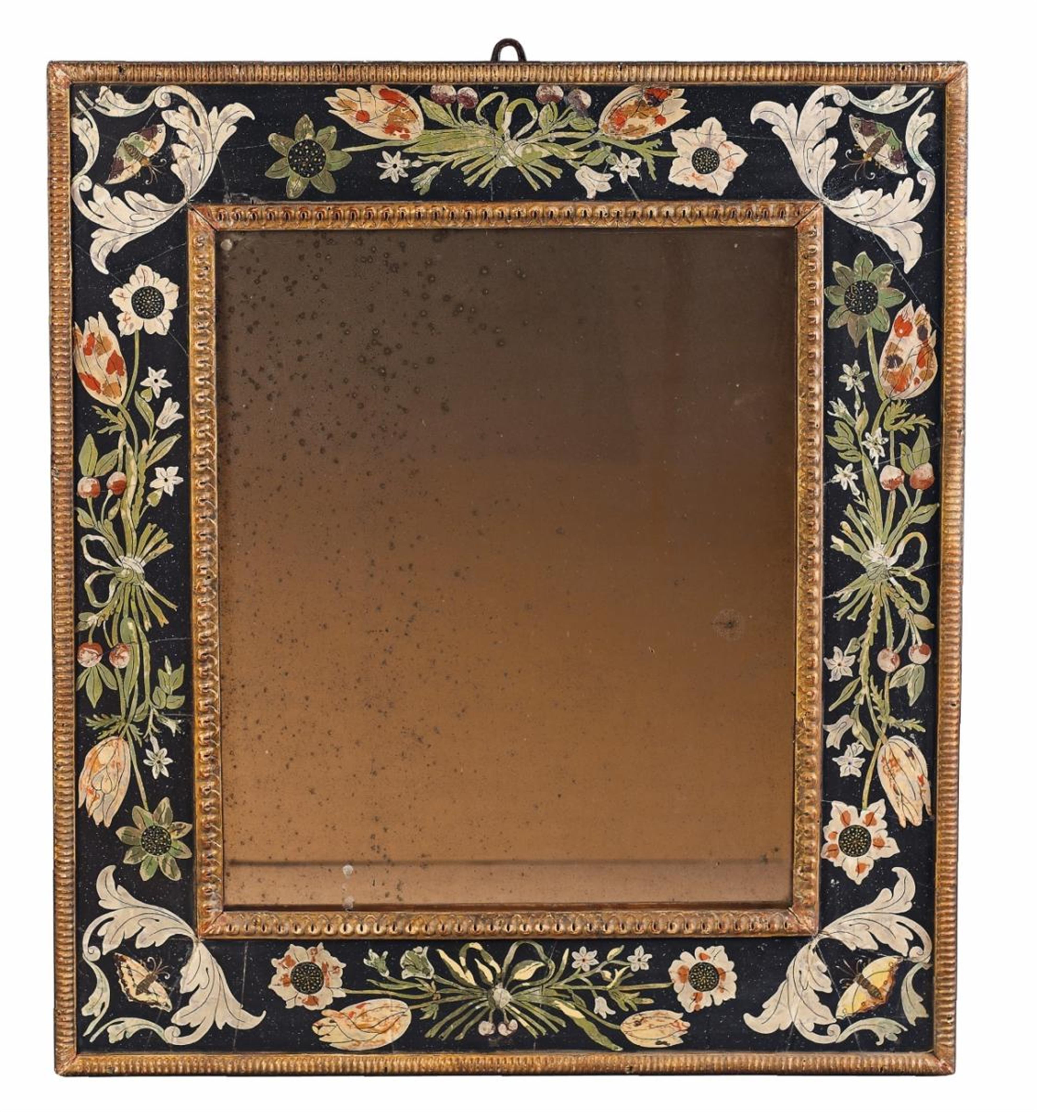 A pair of Italian 17th century style scagliola mirror frames - image-1