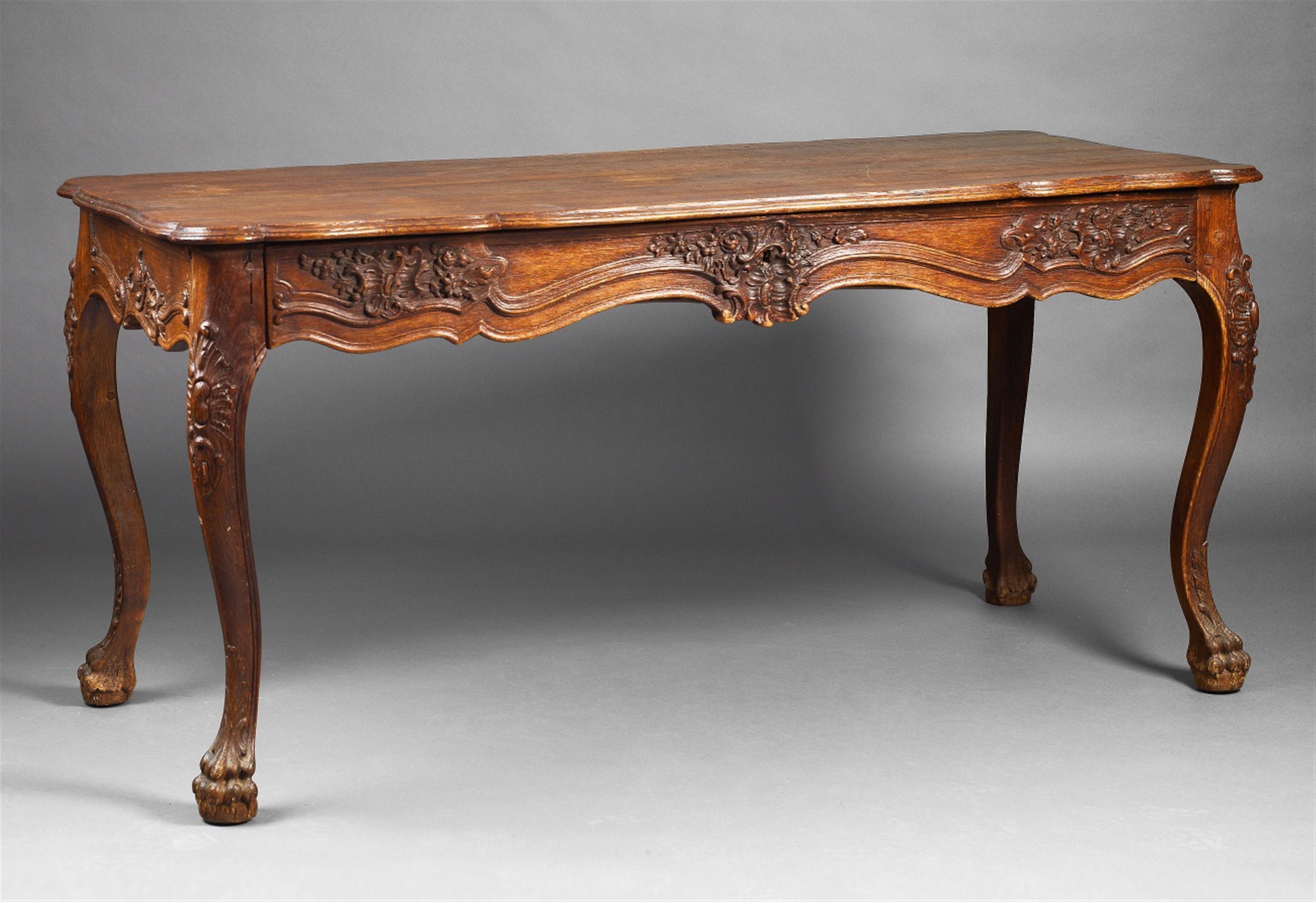 A West German carved oak console table - image-1