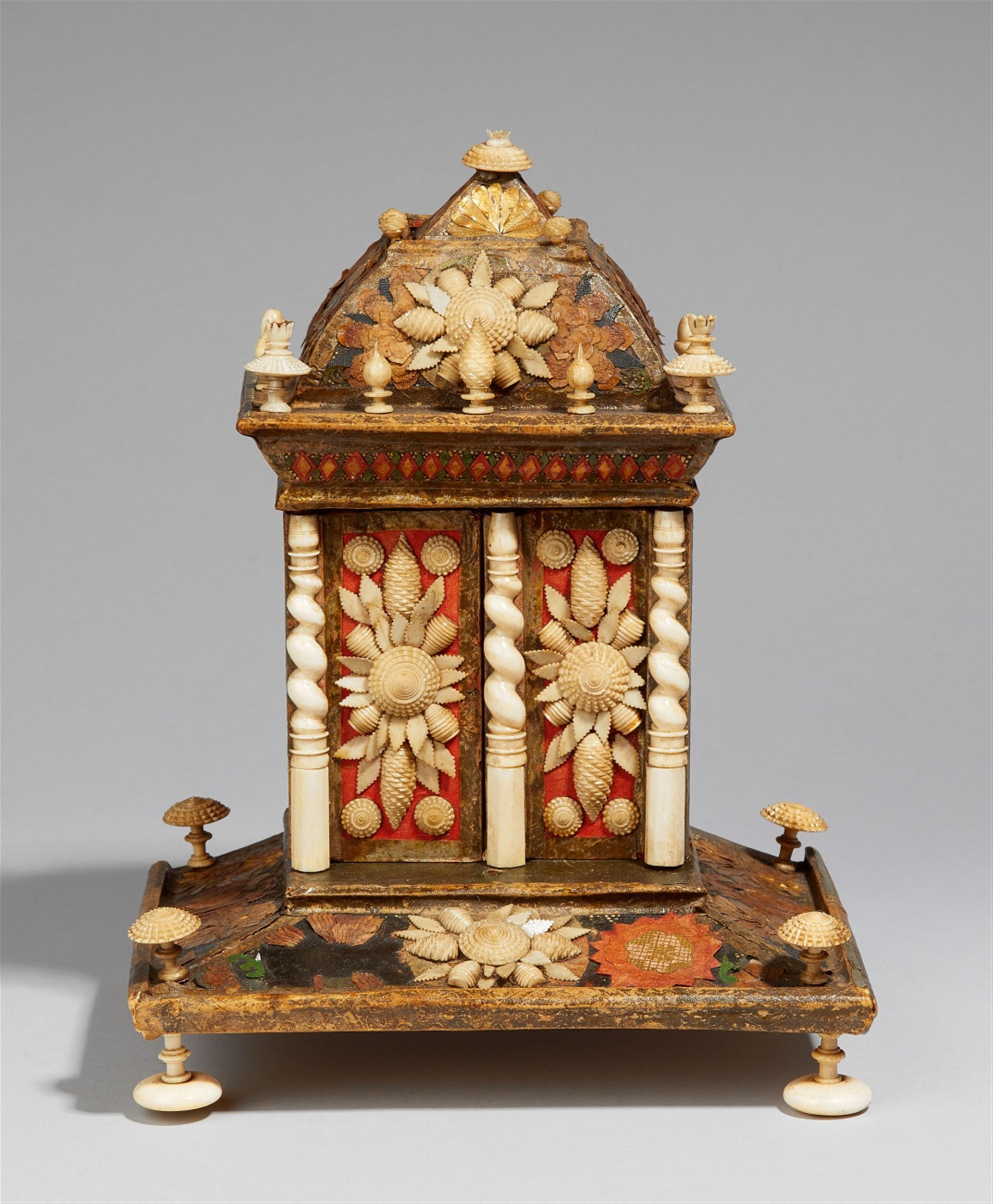 A rare Berchtesgaden miniature cabinet - image-1