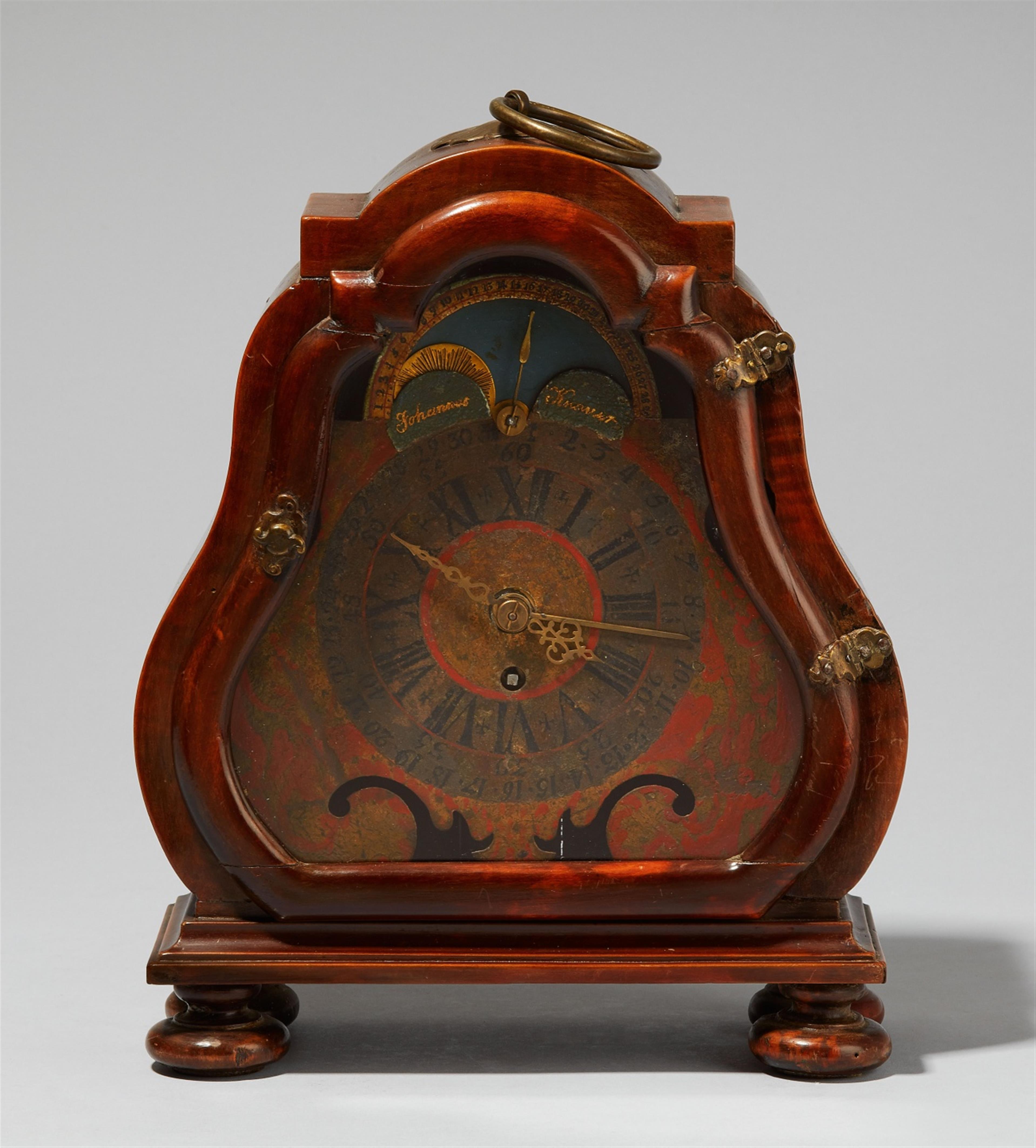 A Tecklenburg walnut table clock - image-1