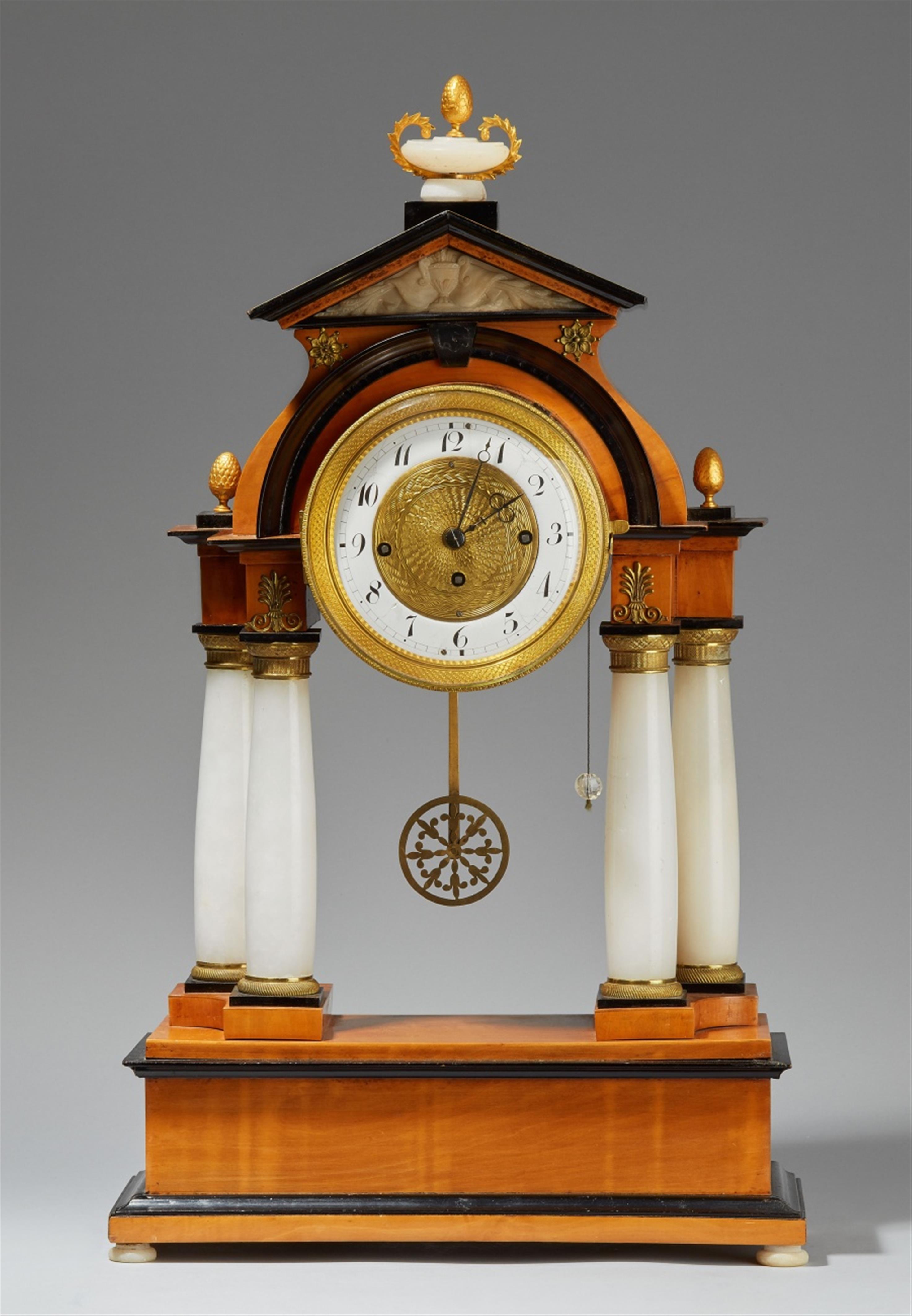 An Austrian cherry veneer pendulum clock - image-1