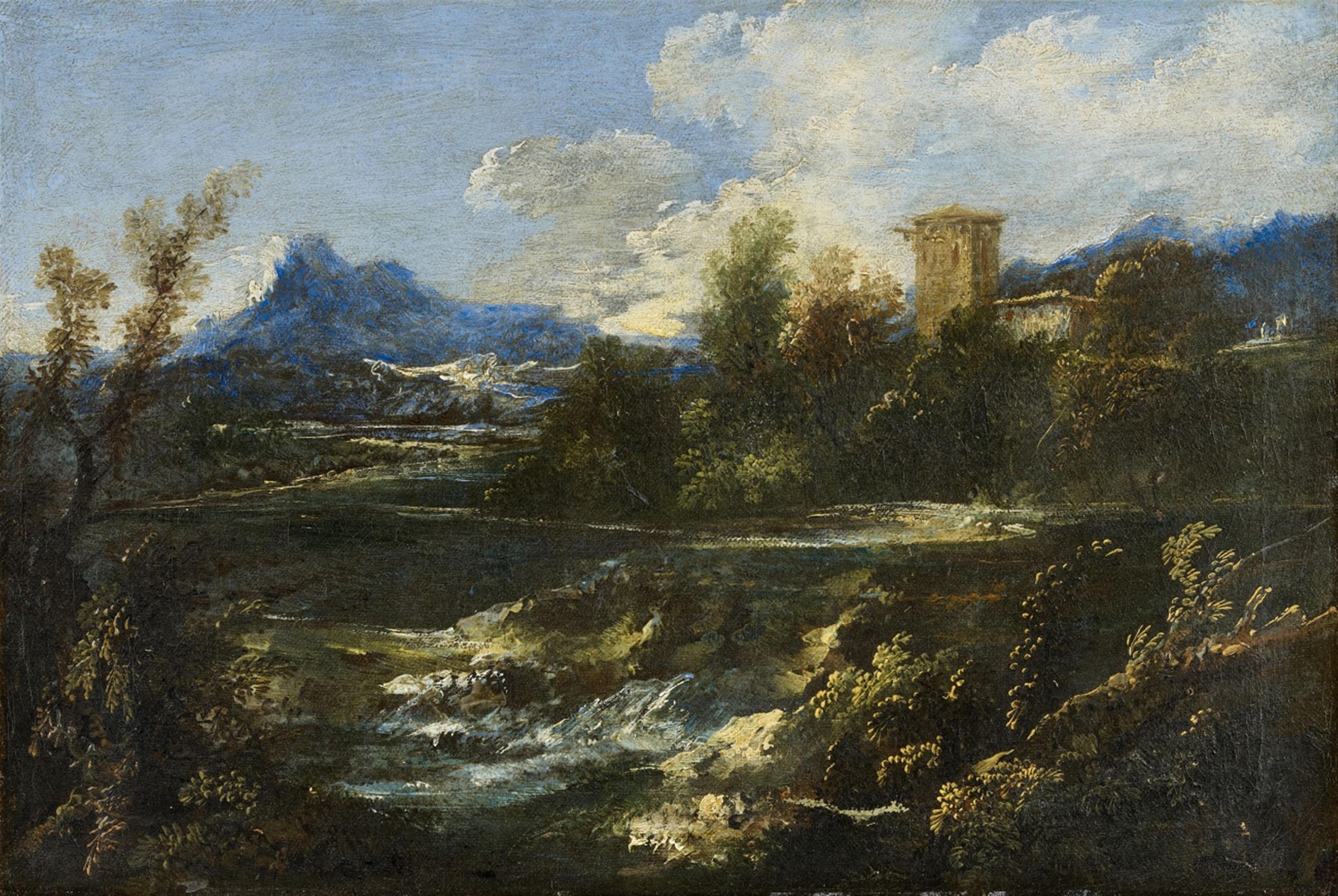 North Italian School of the 18th century - A North Italian Landscape - image-1