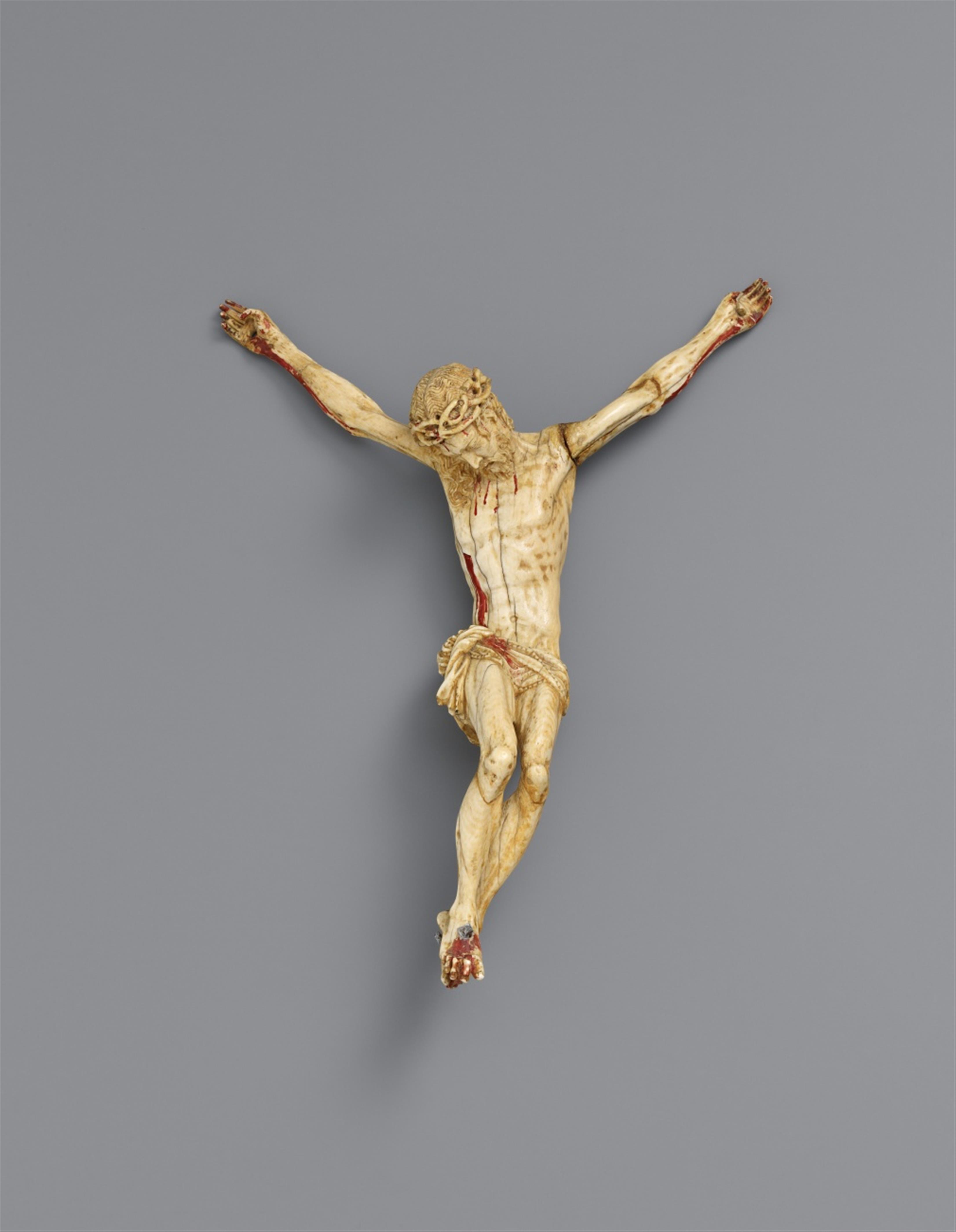 Italy circa 1400 - An Italian ivory Corpus Christi, circa 1400 - image-1