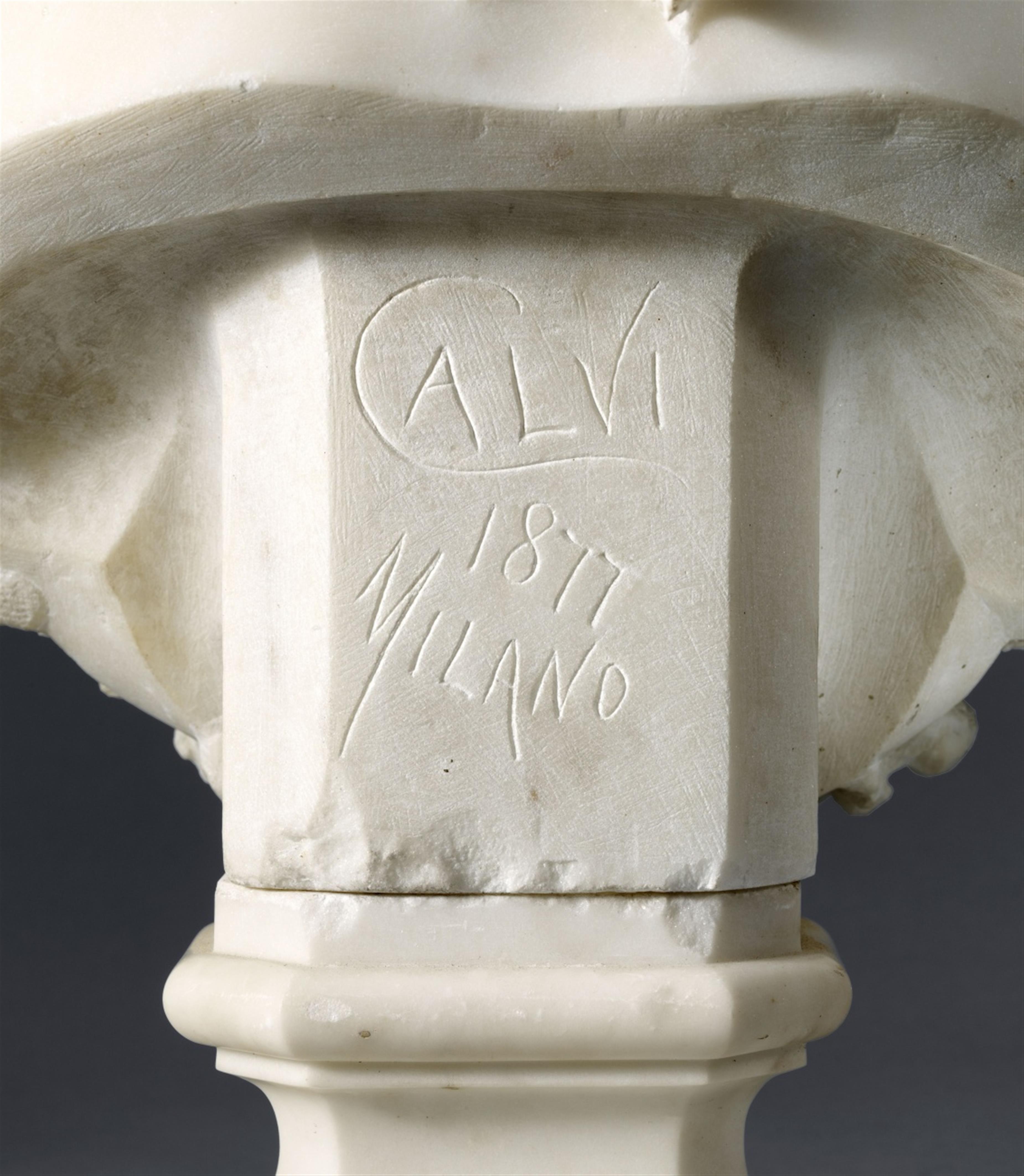 Pietro Calvi - A marble bust of Flora by Pietro Calvi - image-2