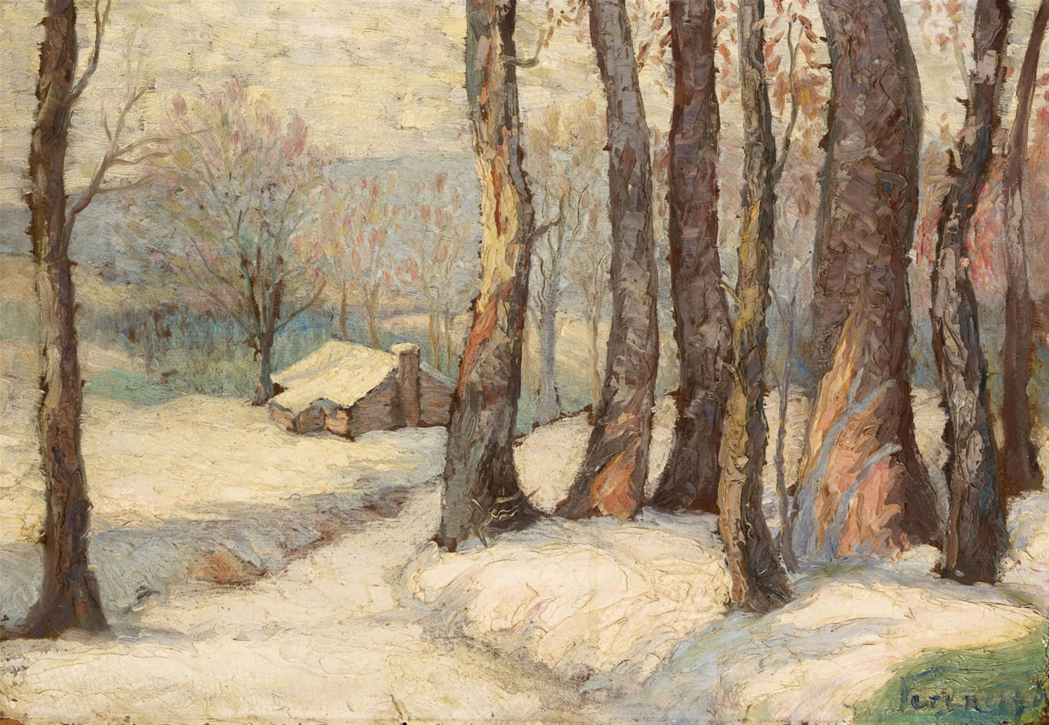 Károly Ferenczy - Winterlandschaft - image-1