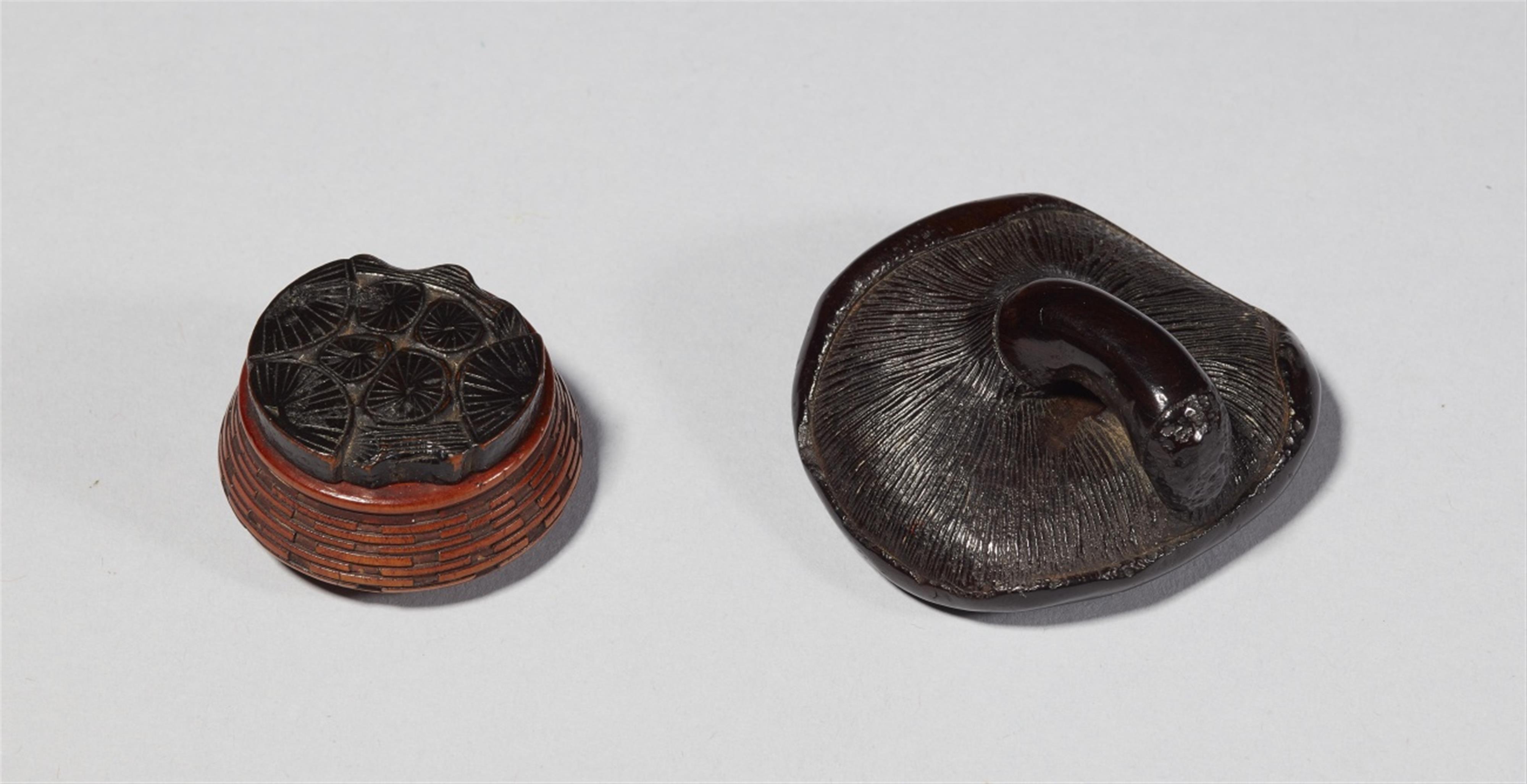 Two wood netsuke. 19th century - image-1