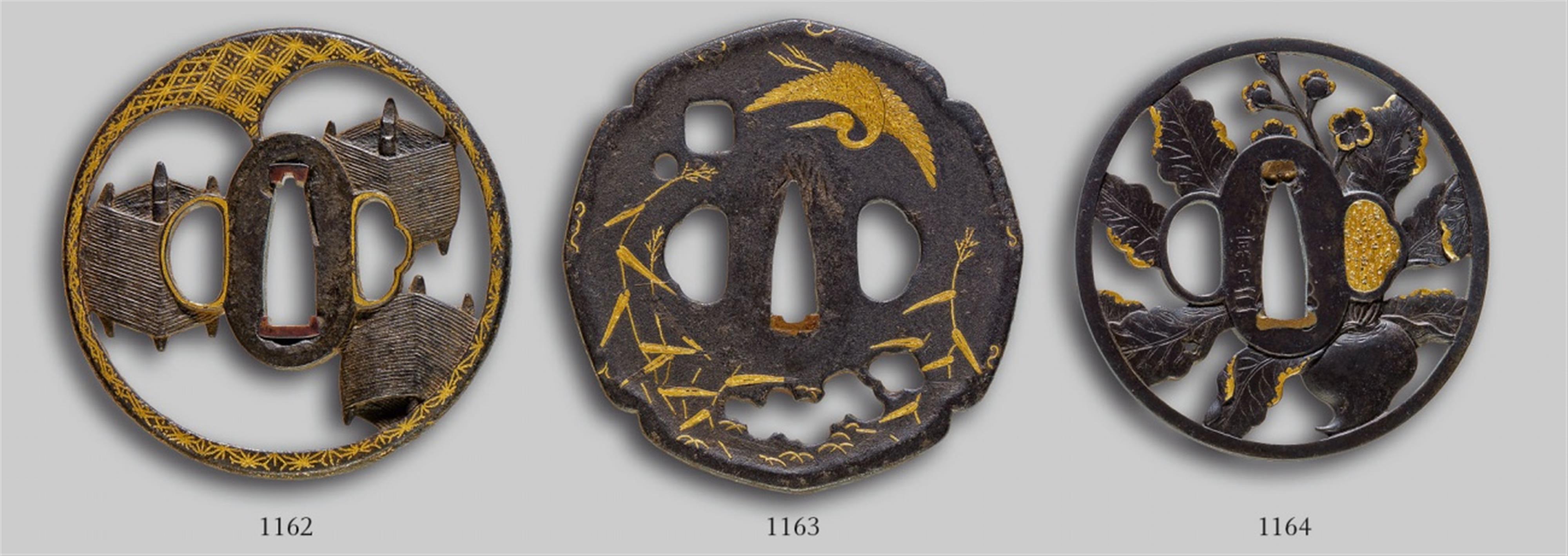 Tsuba. Eisen. Kyô Shôami. 18. Jh. - image-1