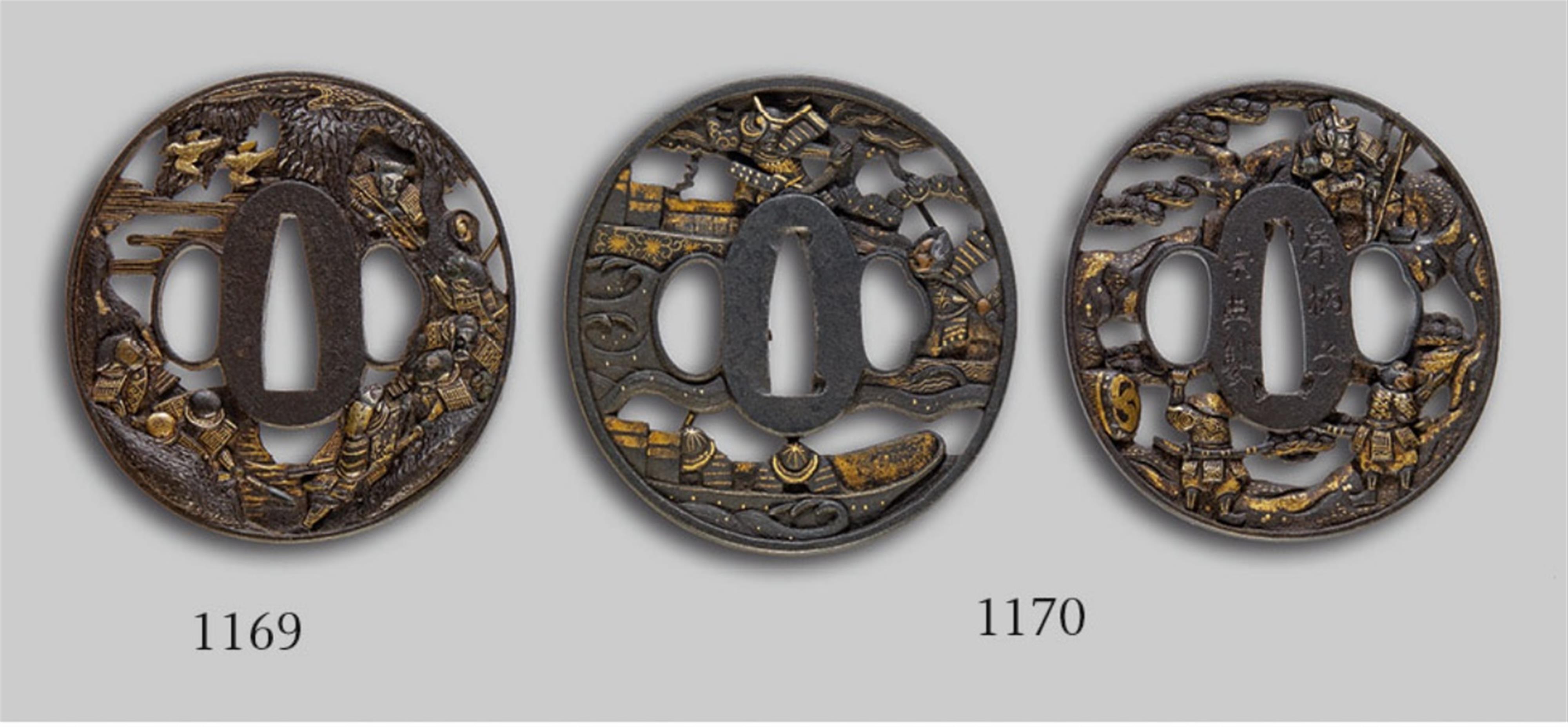 A Sôten type iron tsuba. 18th/19th century - image-1