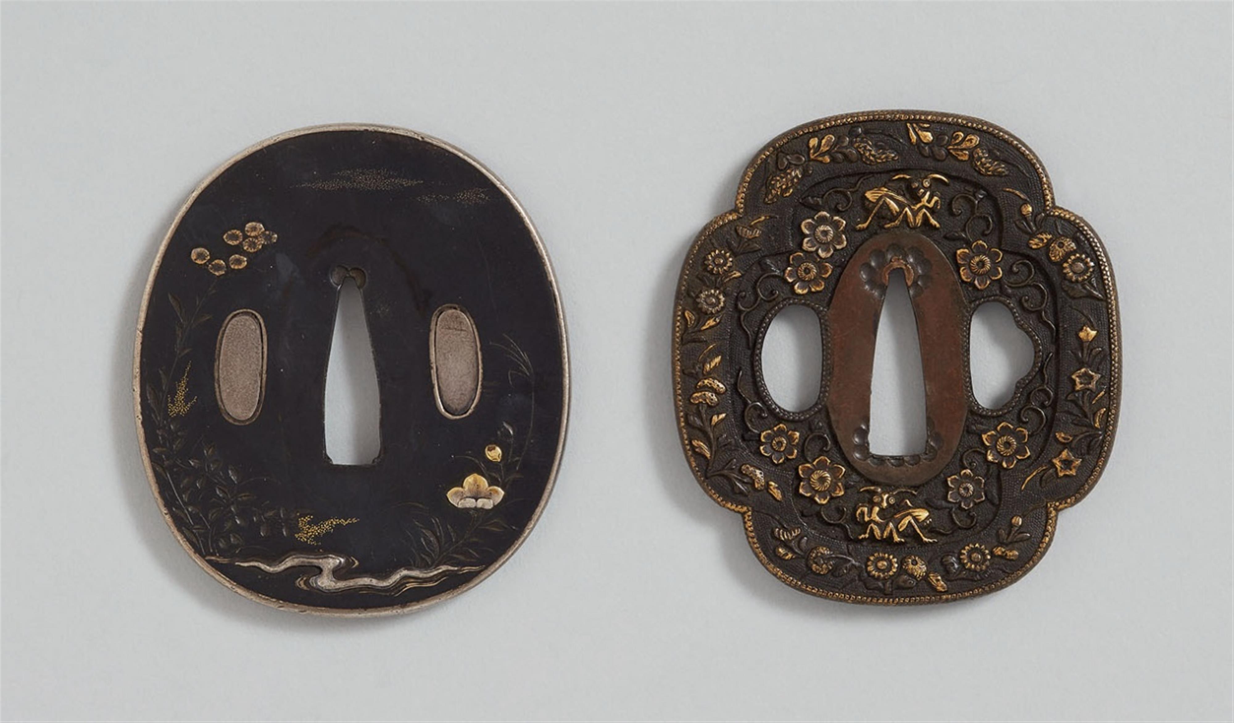 Two soft-metal tsuba. 19th century - image-1