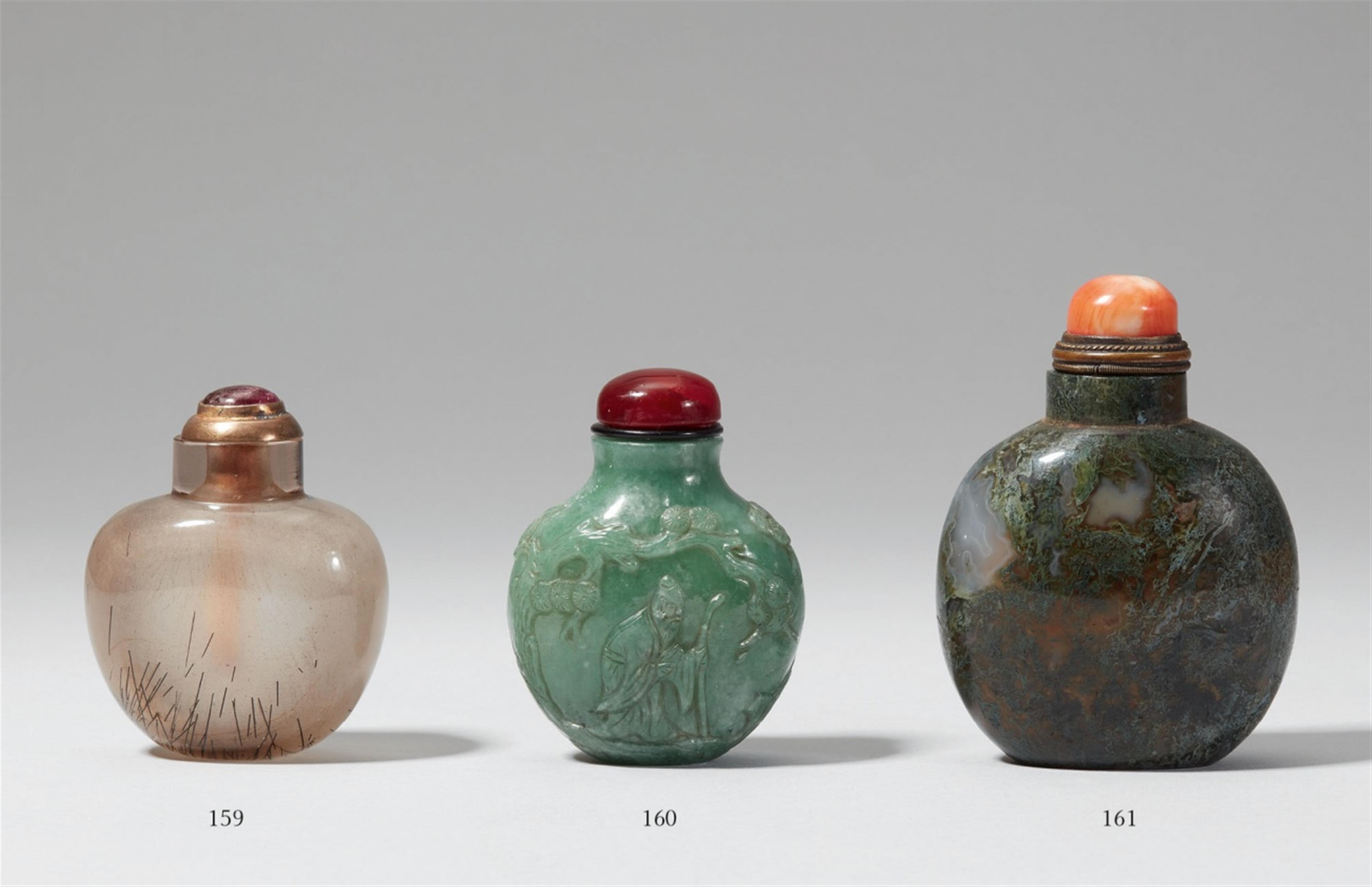 A moss agate snuff bottle. 19th/20th century - image-1