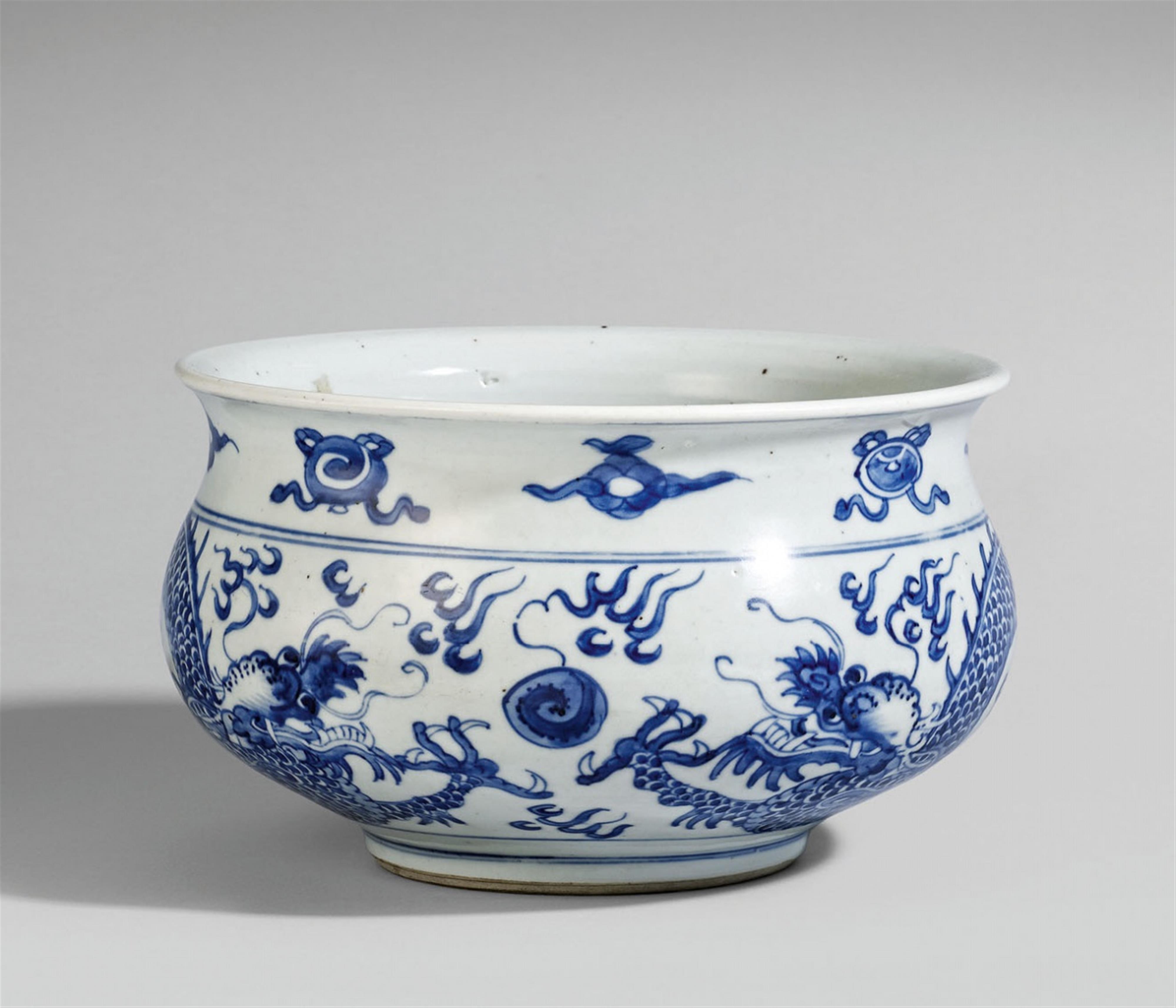 Blau-weißer Weihrauchbrenner. Kangxi-Periode (1662-1722) - image-1