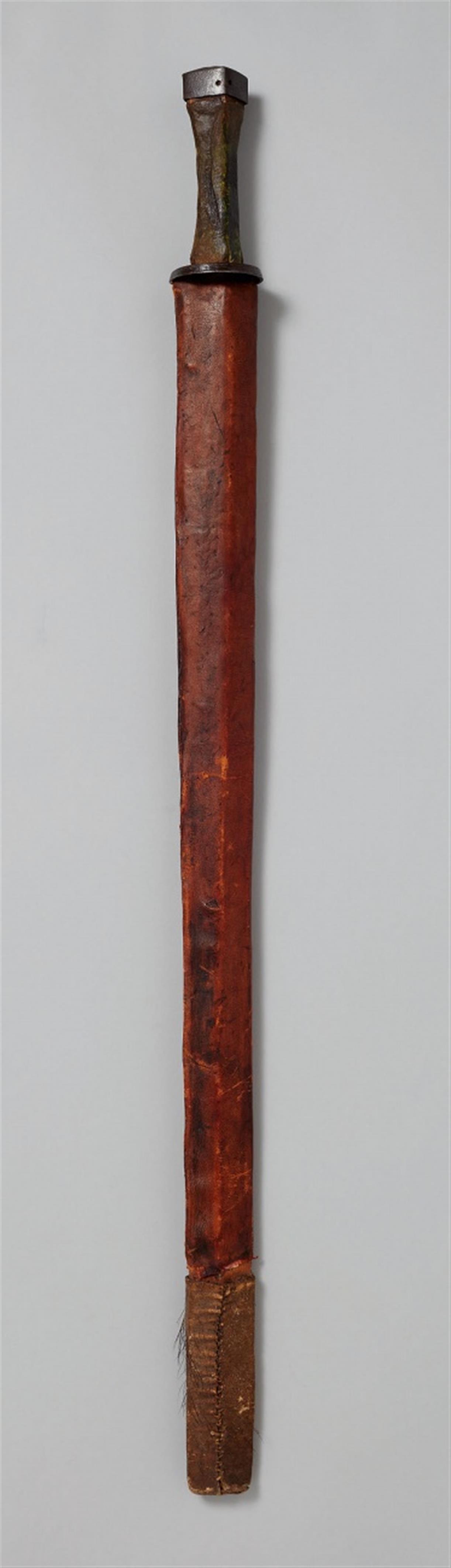 A Chinese or Tibetan sword. 19th century - image-1