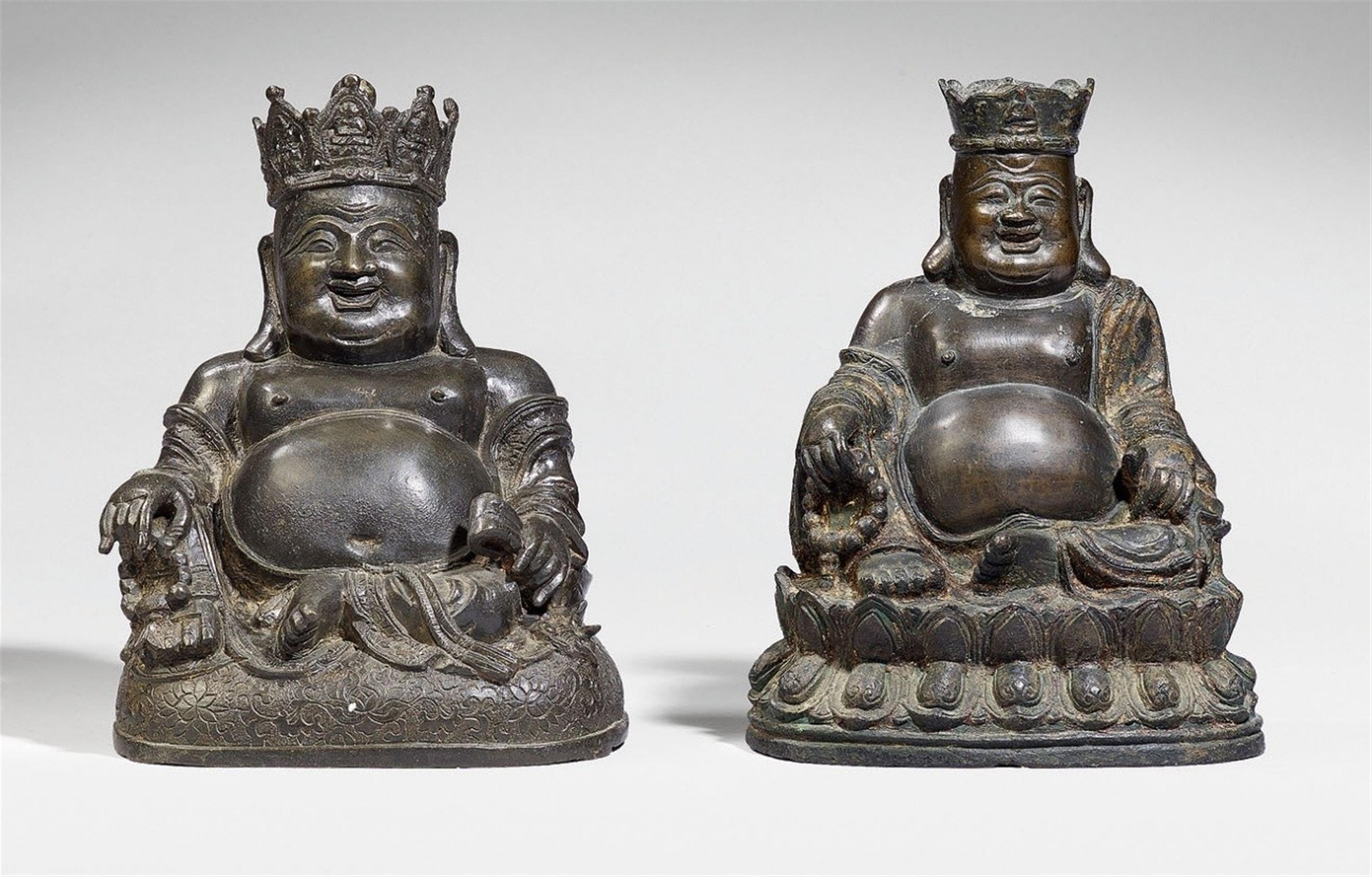 Lachender Milefo, auch Budai genannt. Bronze. Ming-Zeit - image-1