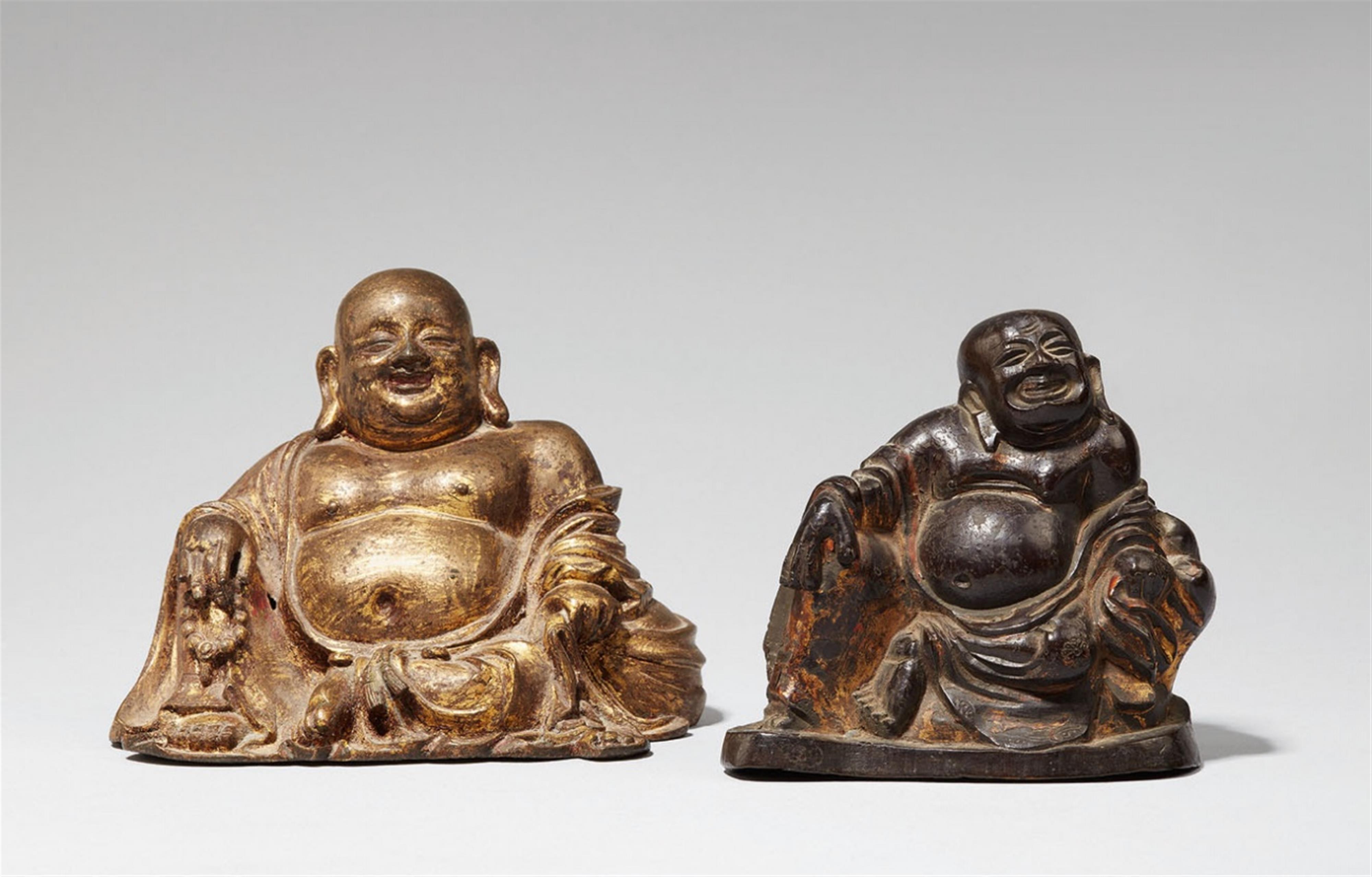 A bronze figure of Milefo, also called Budai. Qing dynasty - image-1