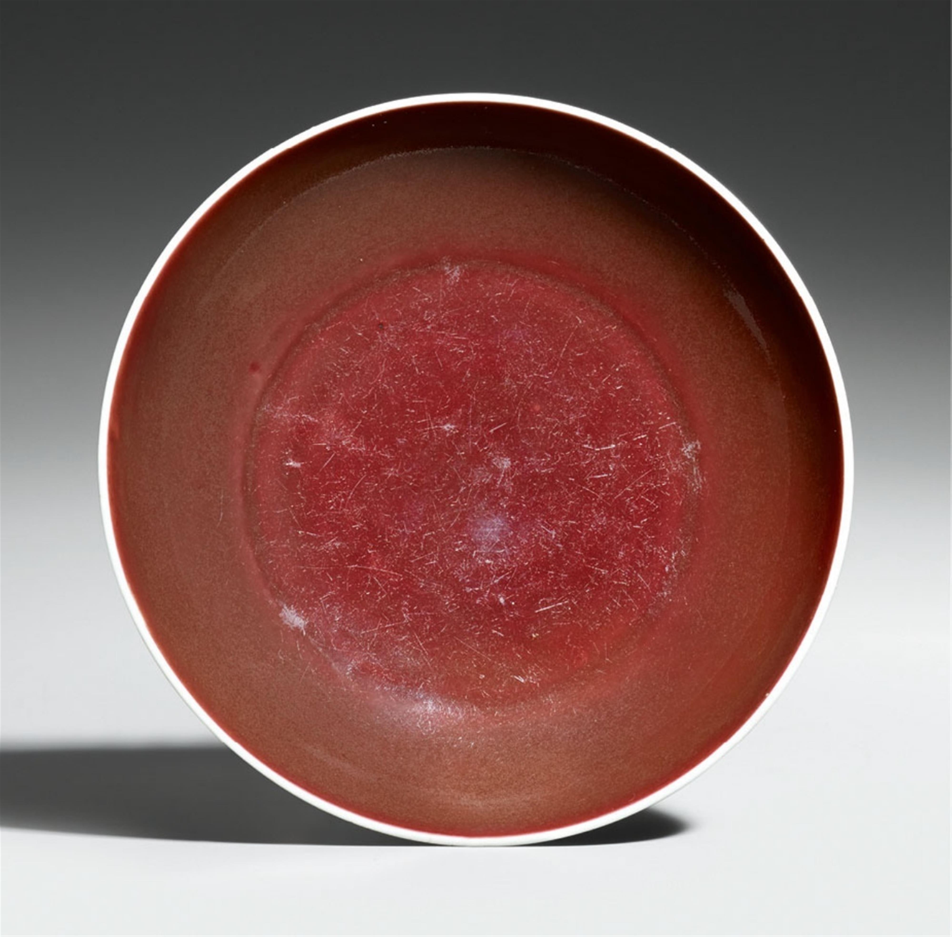 A copper-red-glazed saucer-dish. 18th century - image-2