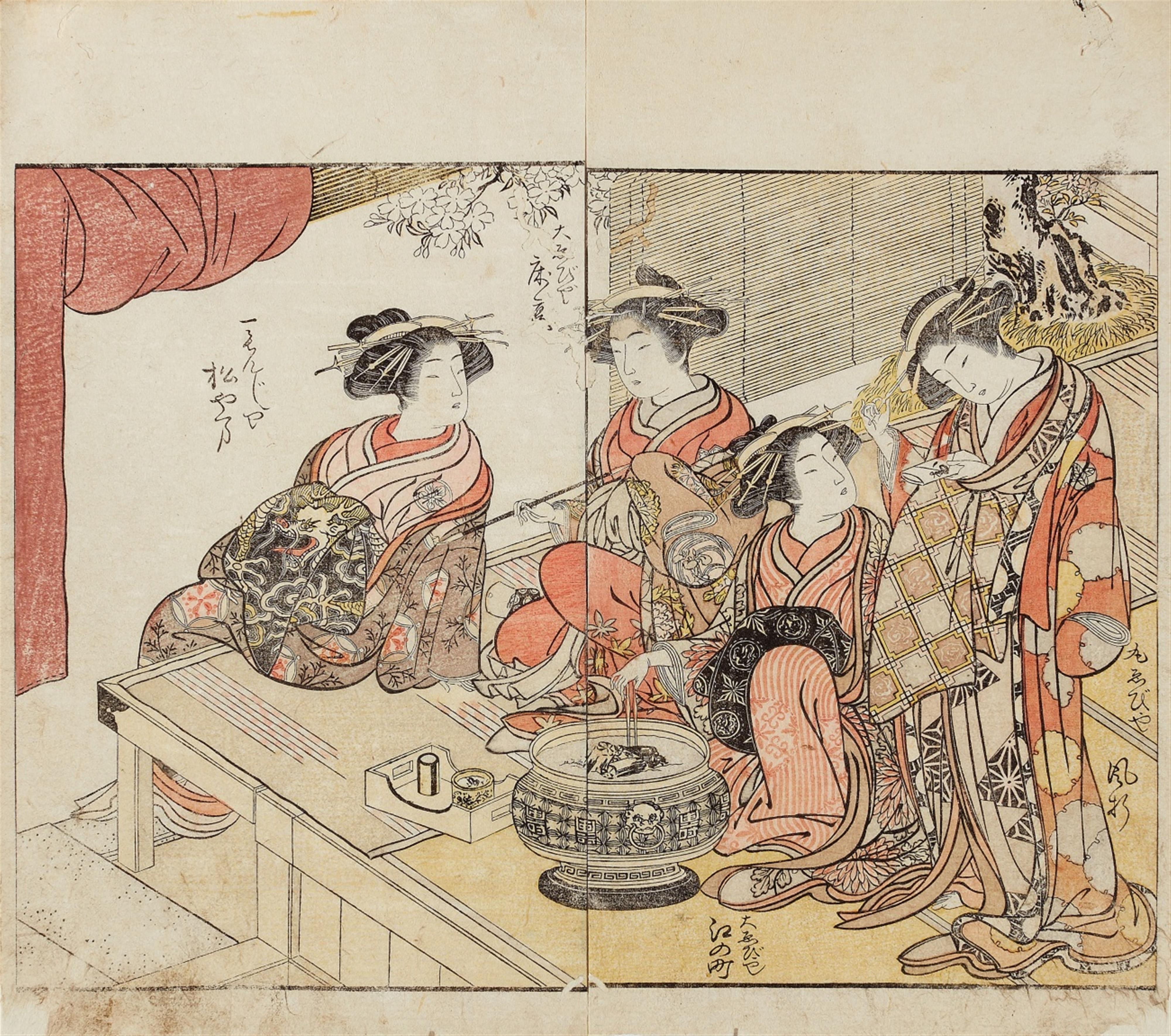 Kitagawa Utamaro (1754-1806) and Katsukawa Shunshô (1726-1792)/ Kitao Shigemasa (1739-1820) - image-1