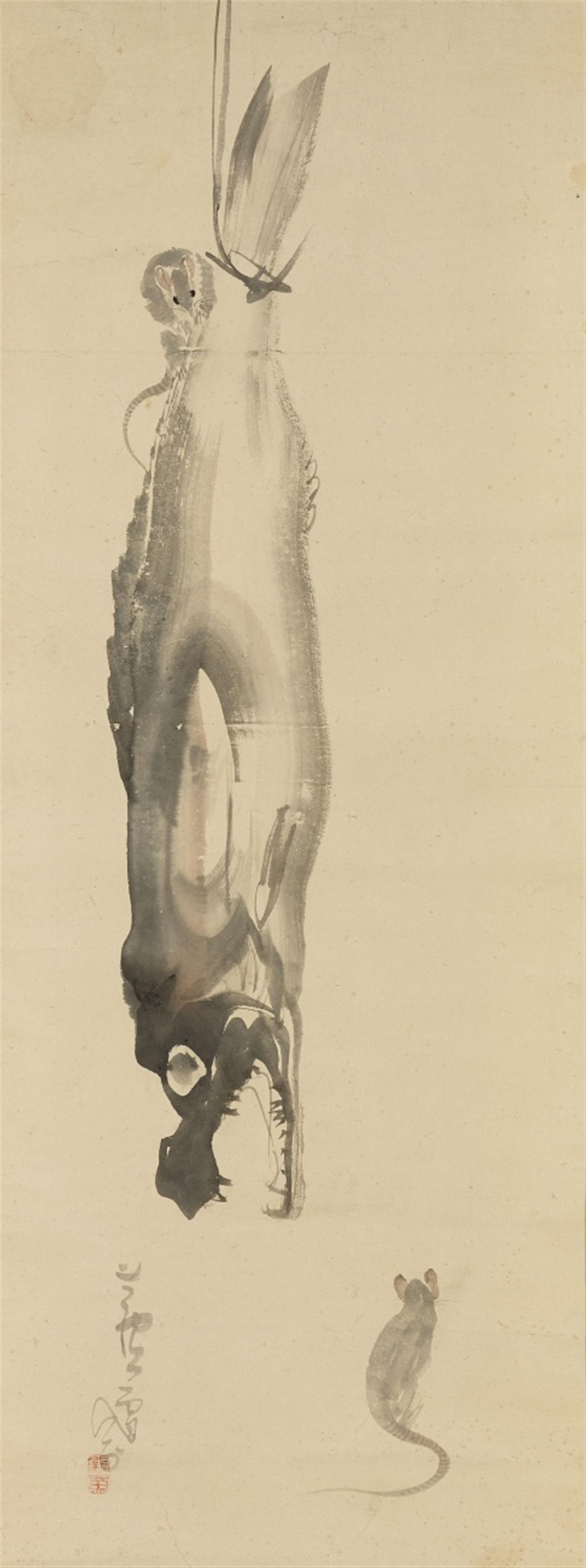 A hanging scroll in the manner of Nagasawa Rôsetsu (1754-1799) - image-1