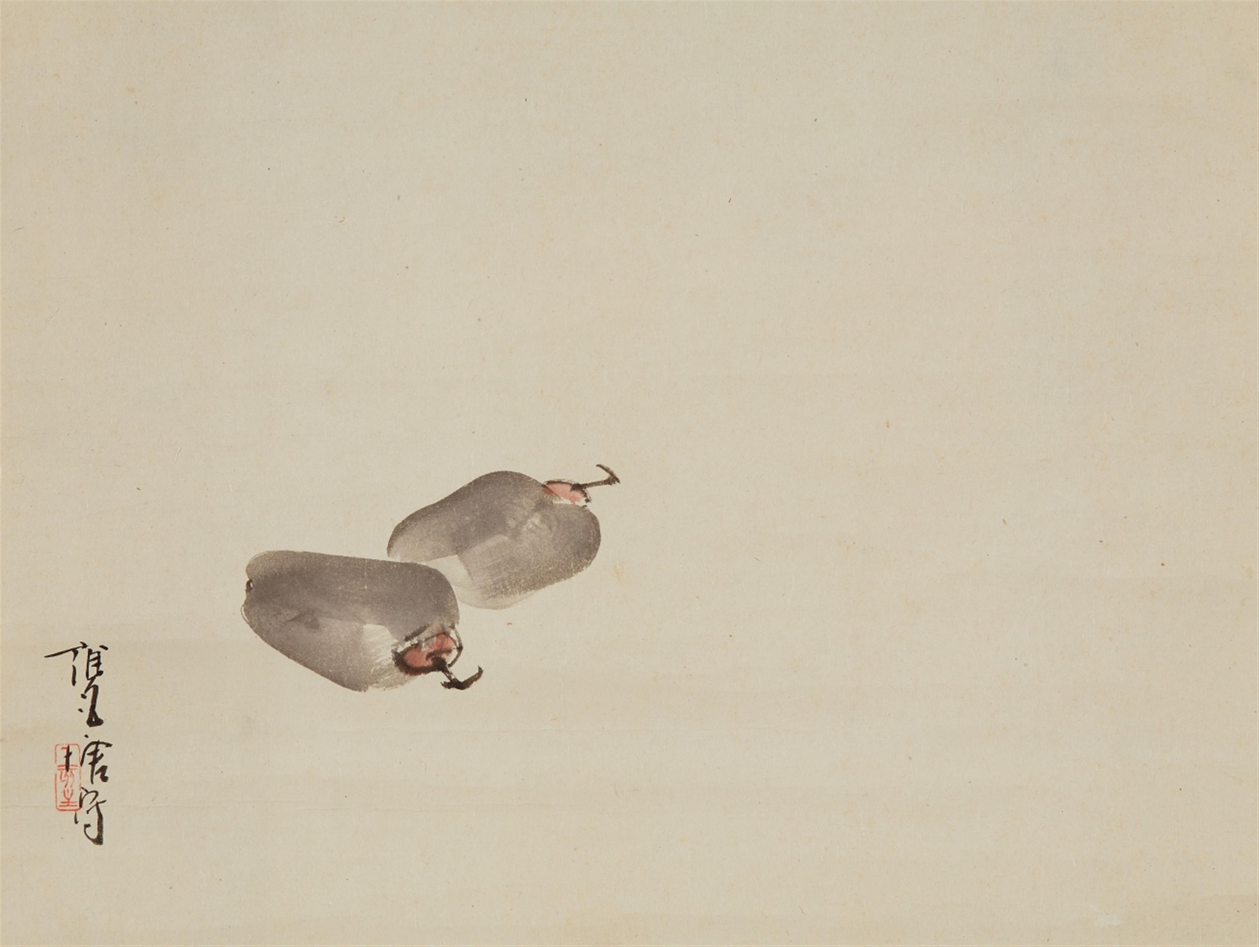 A hanging scroll by an unidentified painter of the 20th century - image-1