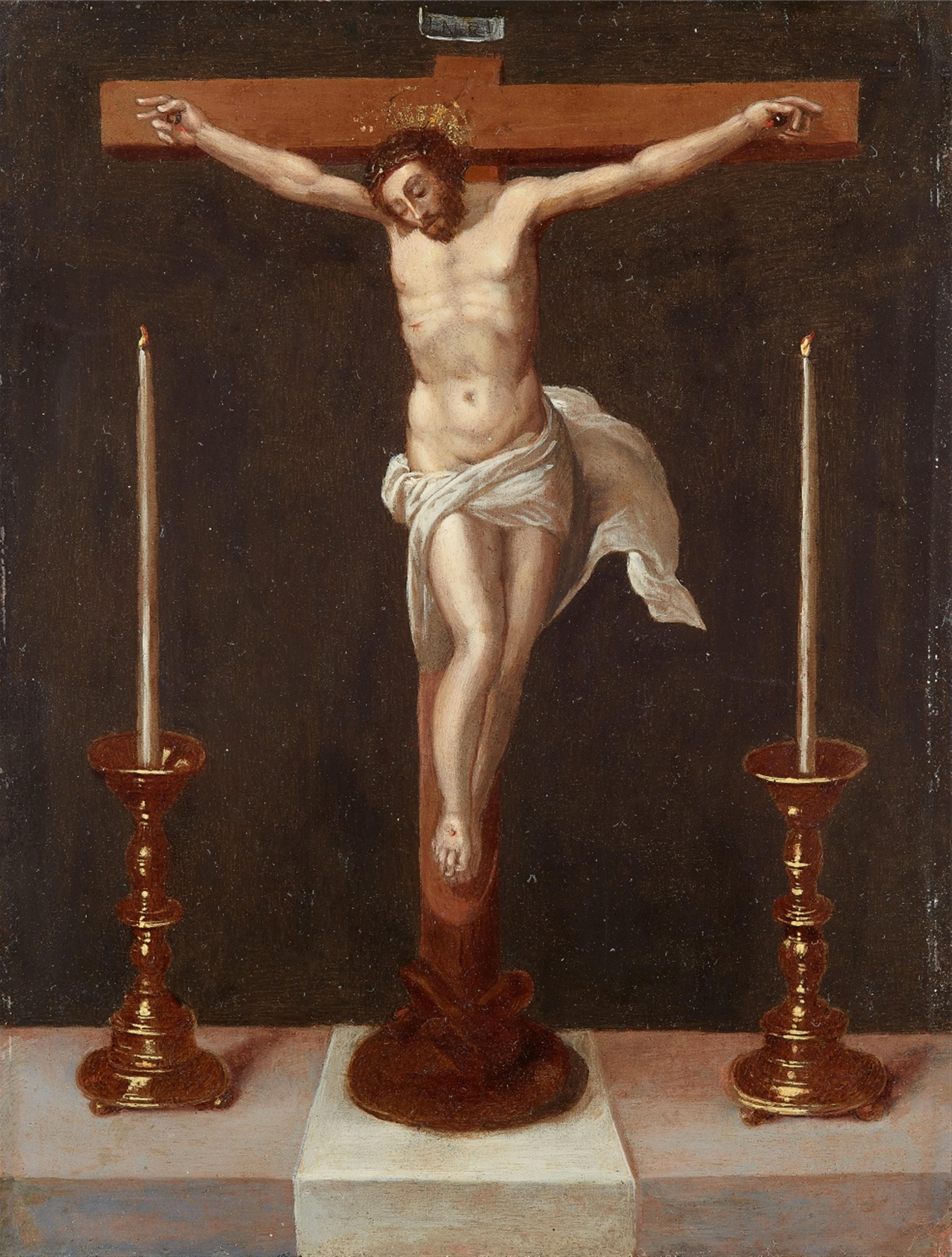 North Italian School, 17th century - Crucifix on an Altar - image-1