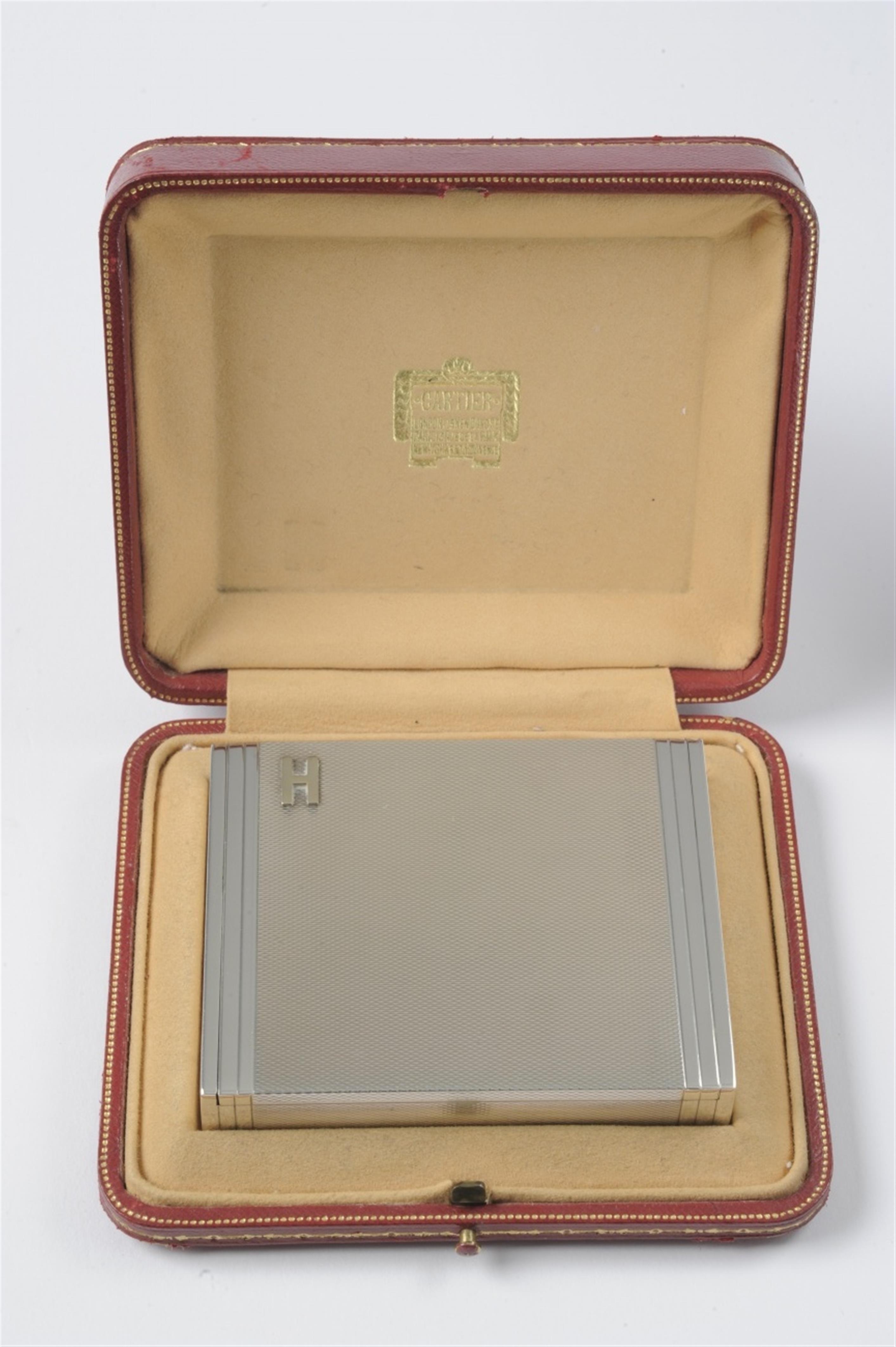 A Cartier Sterling silver cigarette case - image-1