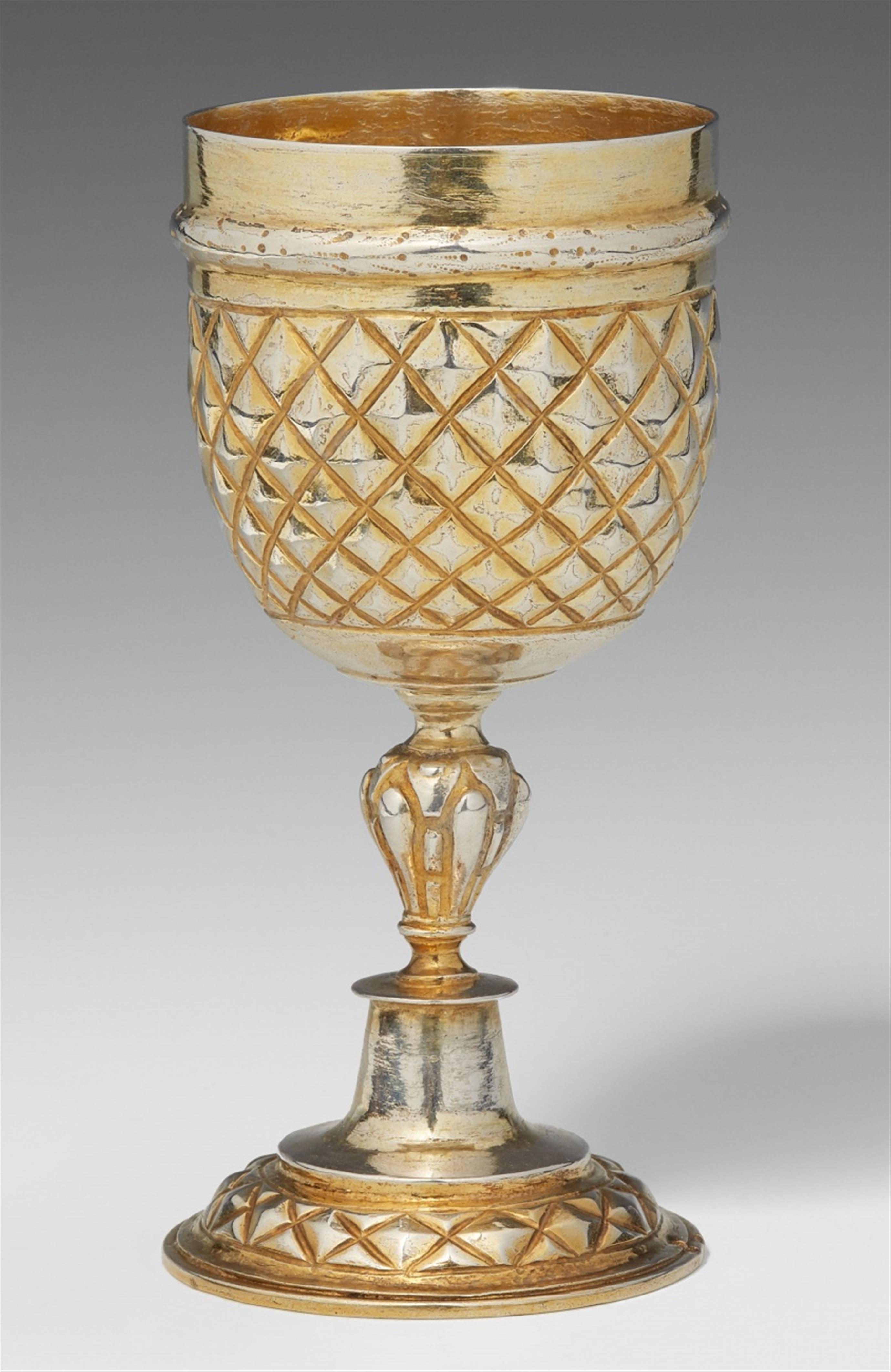 An Augsburg silver gilt goblet. Marks presumably of Jakob Kessbayr, ca. 1624 - 28. - image-1