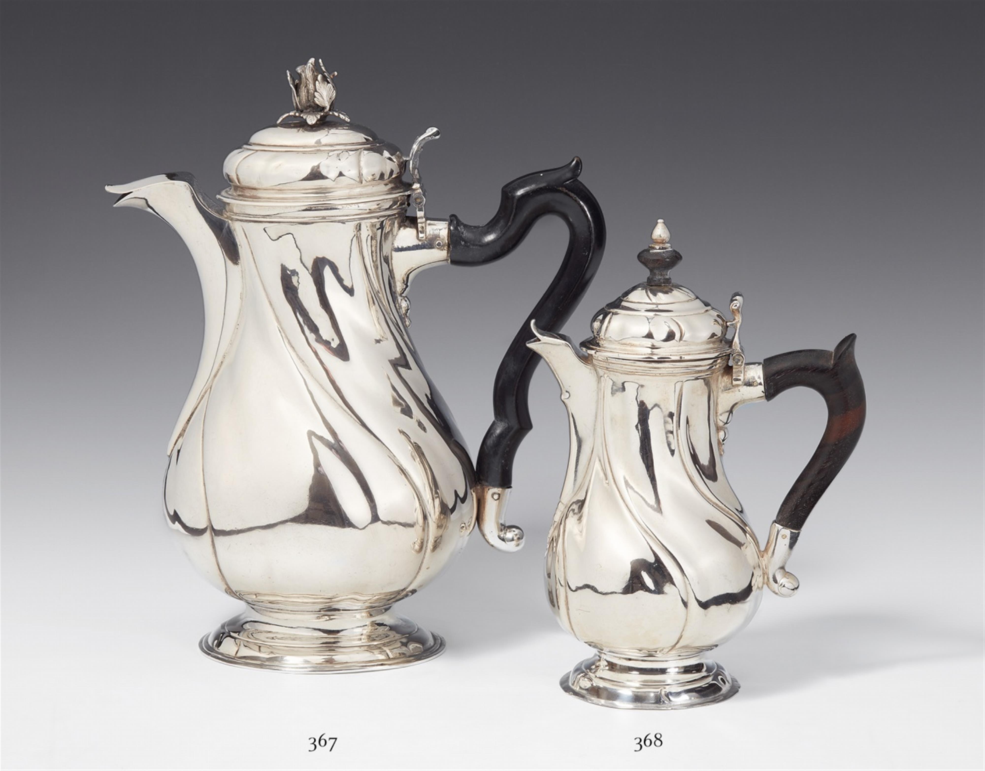 A Kassel silver coffee pot. Marks of Isaak Baucair, ca. 1770. - image-3