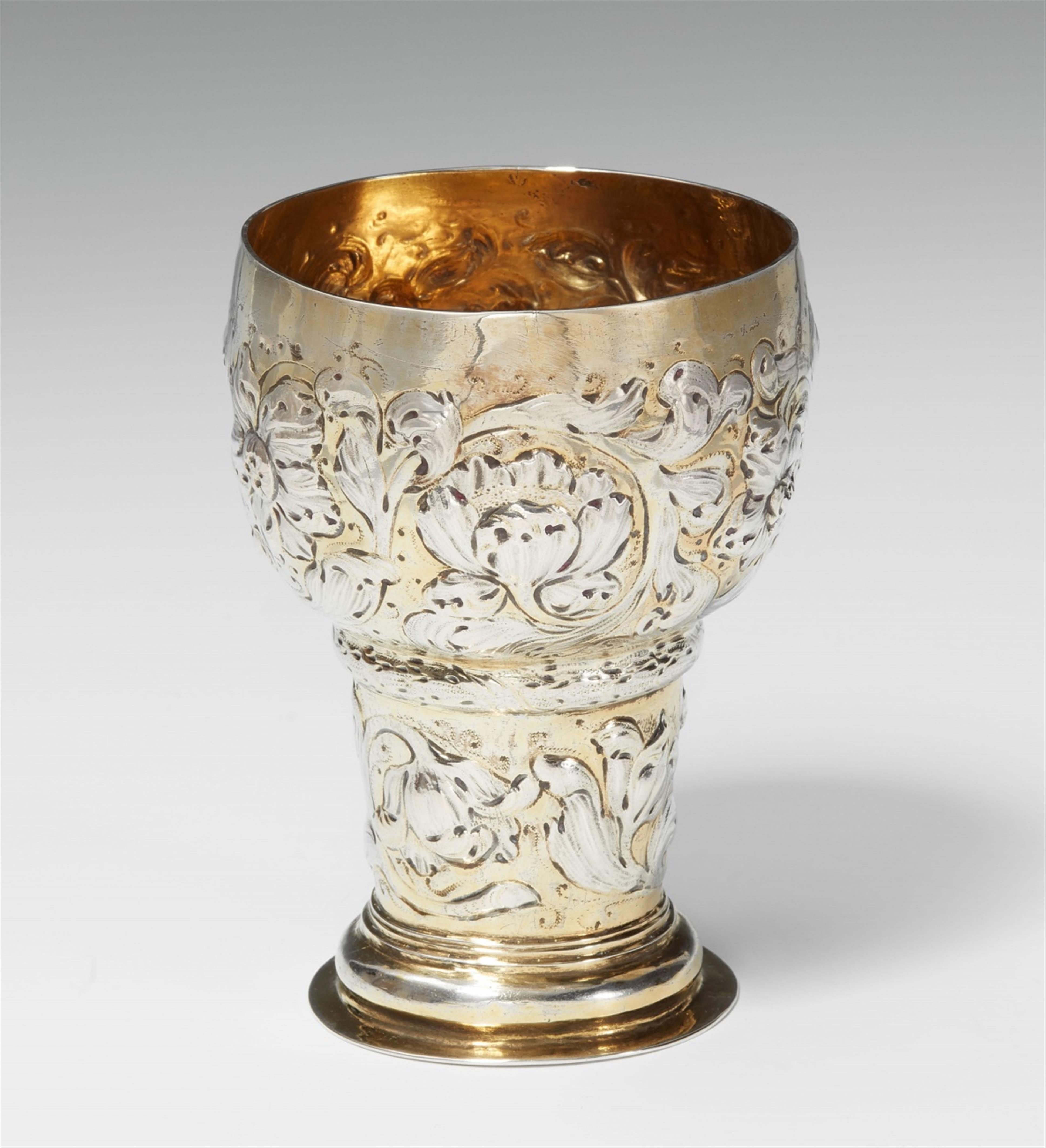 A Nuremberg parcel gilt silver rummer. Marks of Christian Werckmeister, 1670 - 73. - image-1