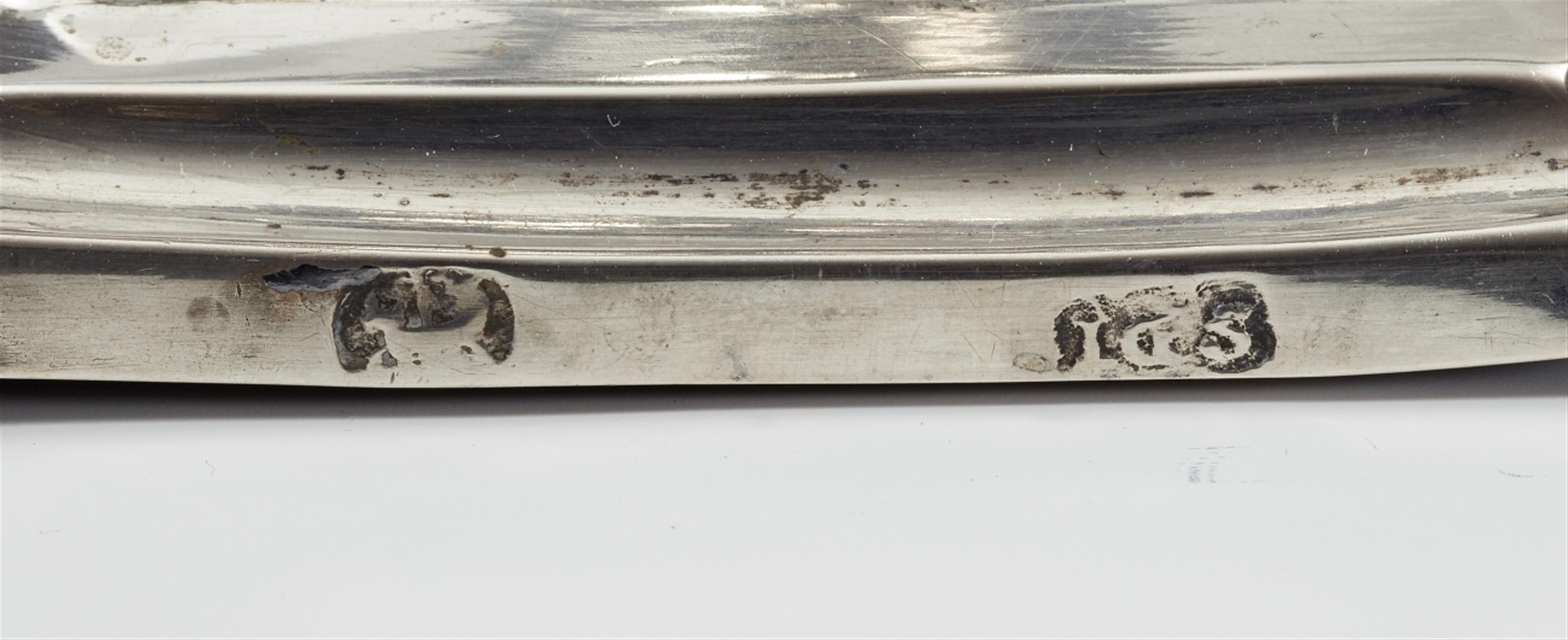 A Güstrow silver candlestick. Marks of Johann Gottlieb Schmidt, ca. 1760. - image-2